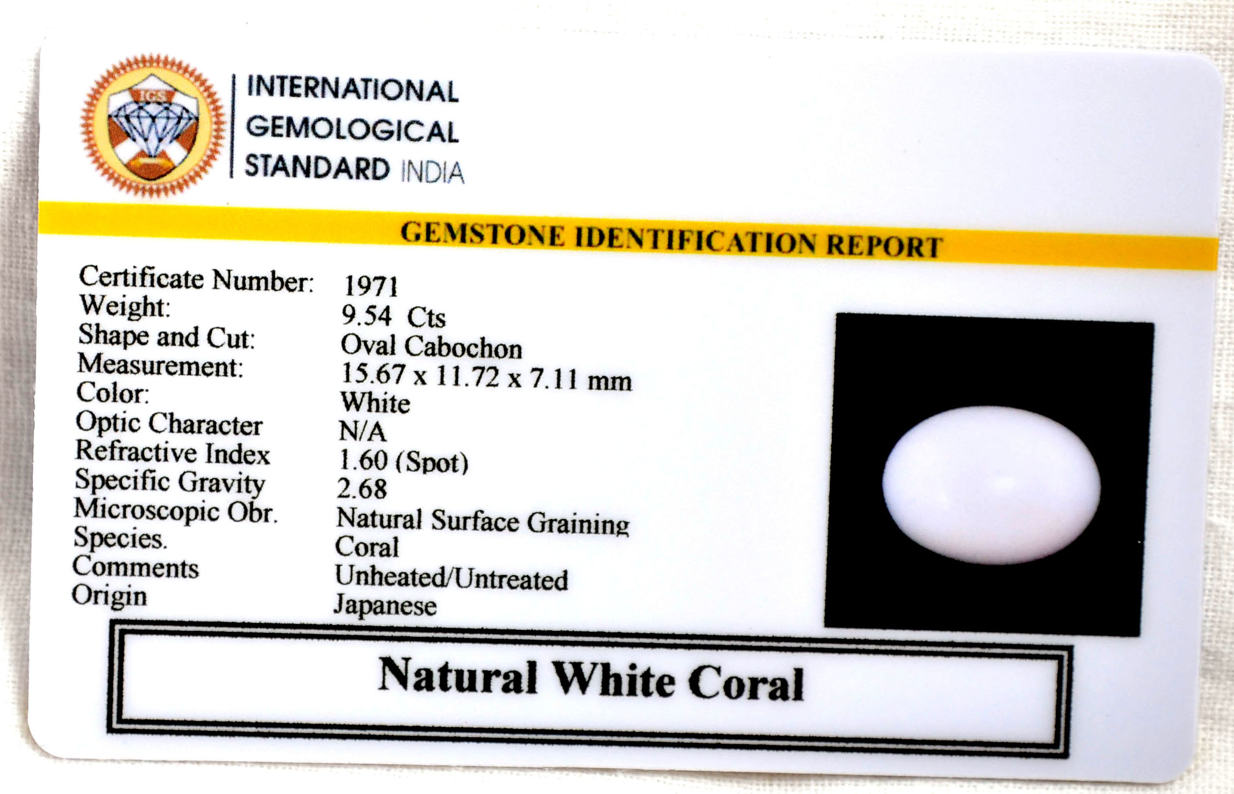 CRL6120 2 CORAL 9.54 Ct.