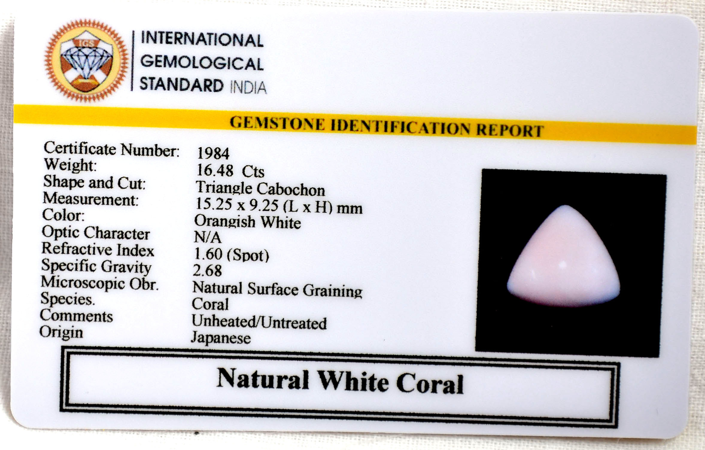 CRL6128 2 CORAL 16.48 Ct.