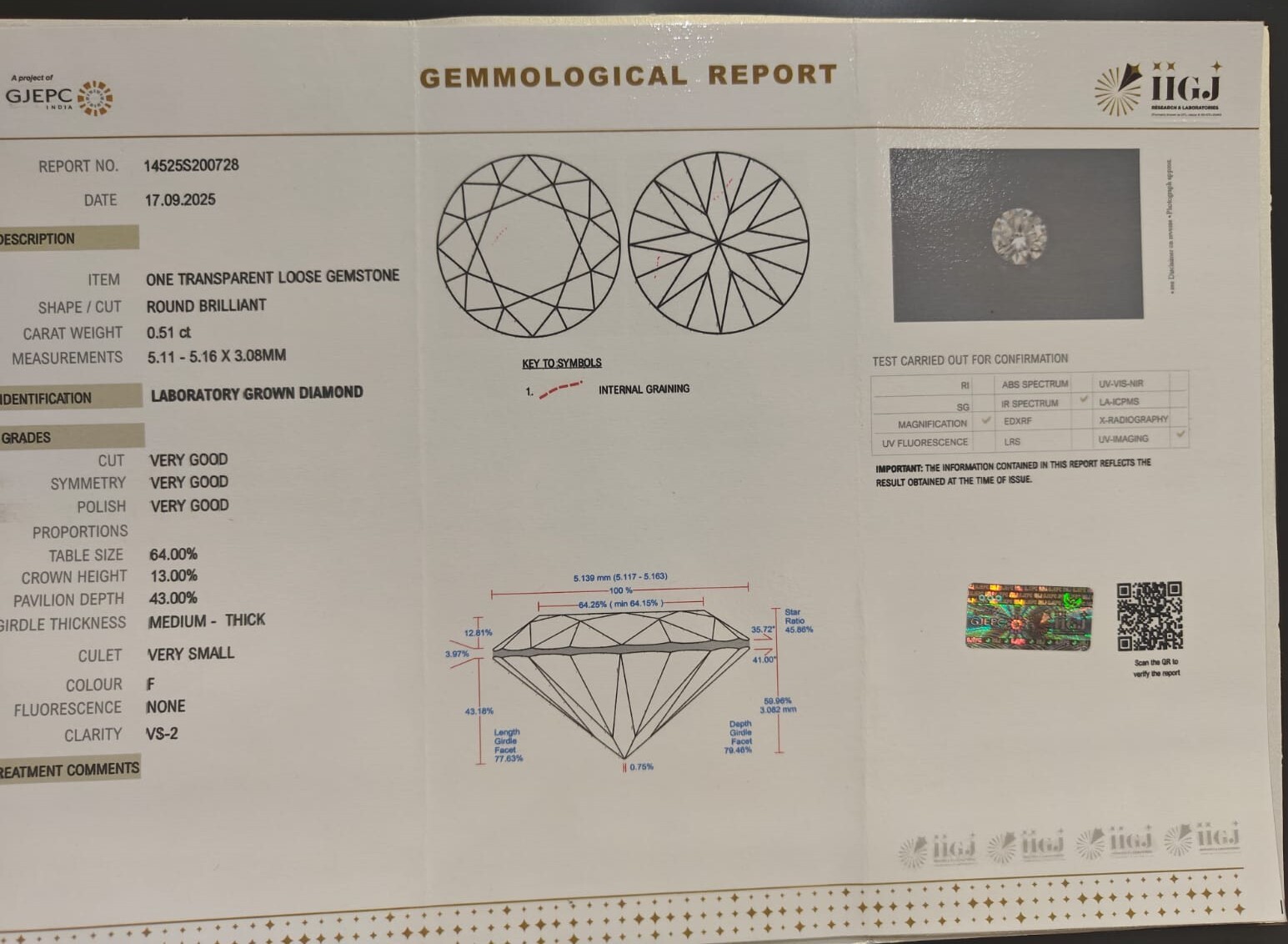 CVD 0.51 Ct. 3 CV62 2 CVD 0.51 Ct.