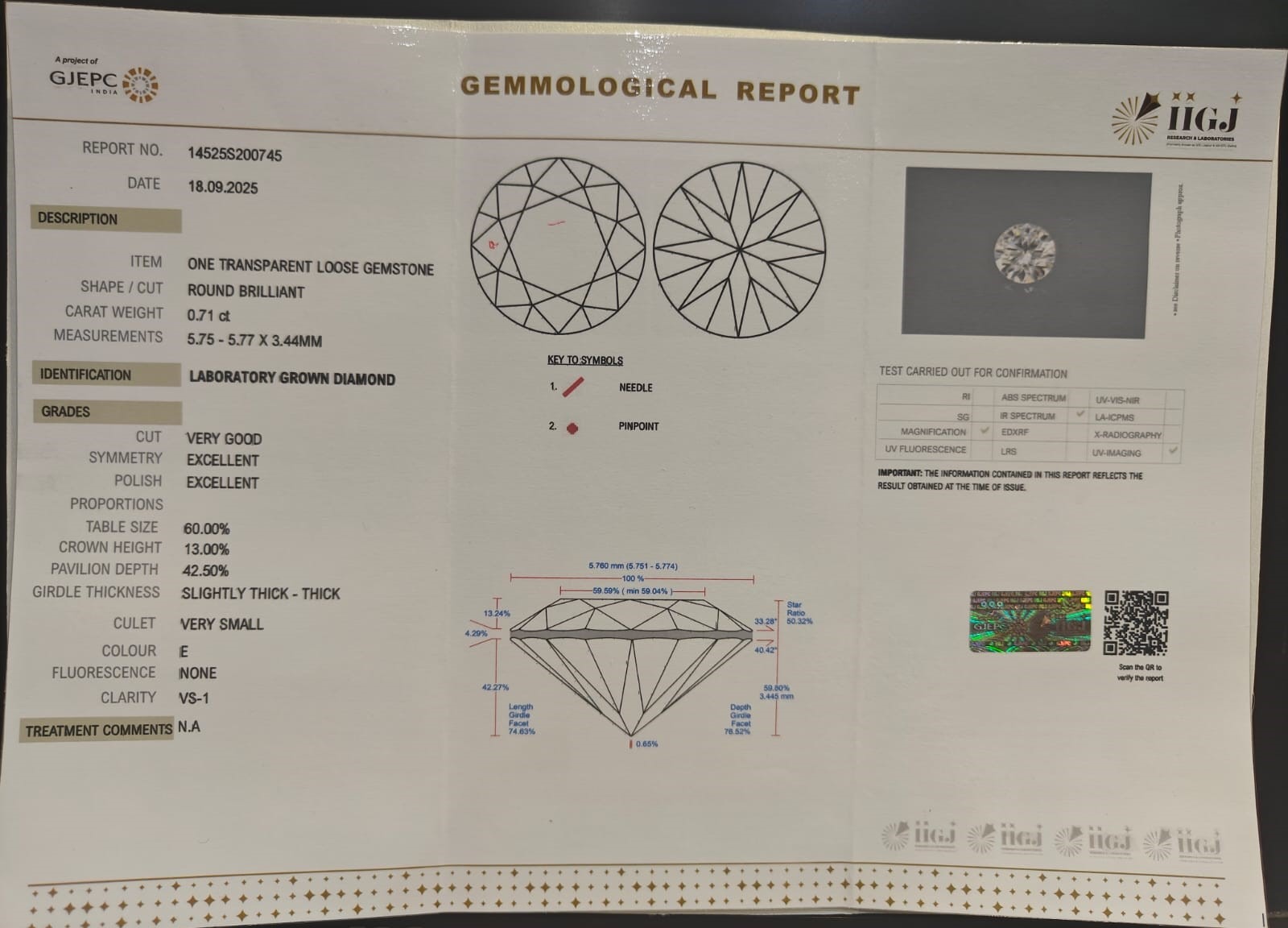 CV84 2 CVD 0.71 Ct.