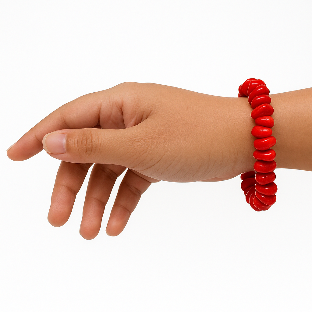Coral Chip Bracelet 3 Coral Chip Bracelet