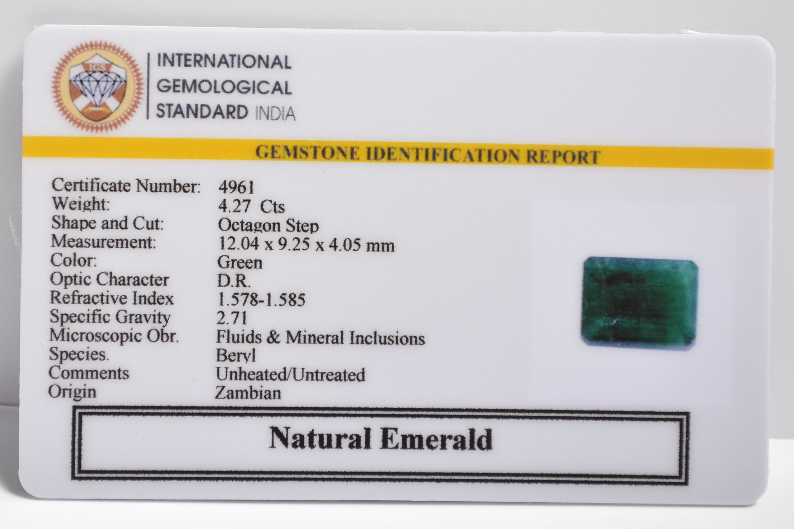 EMRD21891 2 1 scaled EMERALD 4.27 Ct.