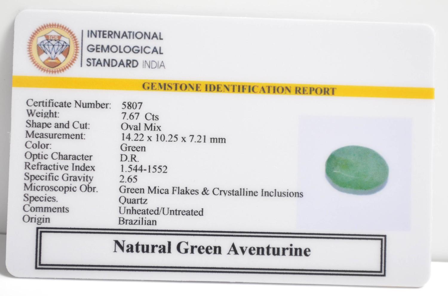 GAT31 2 1 GREEN AVENTURINE 7.67 Ct.