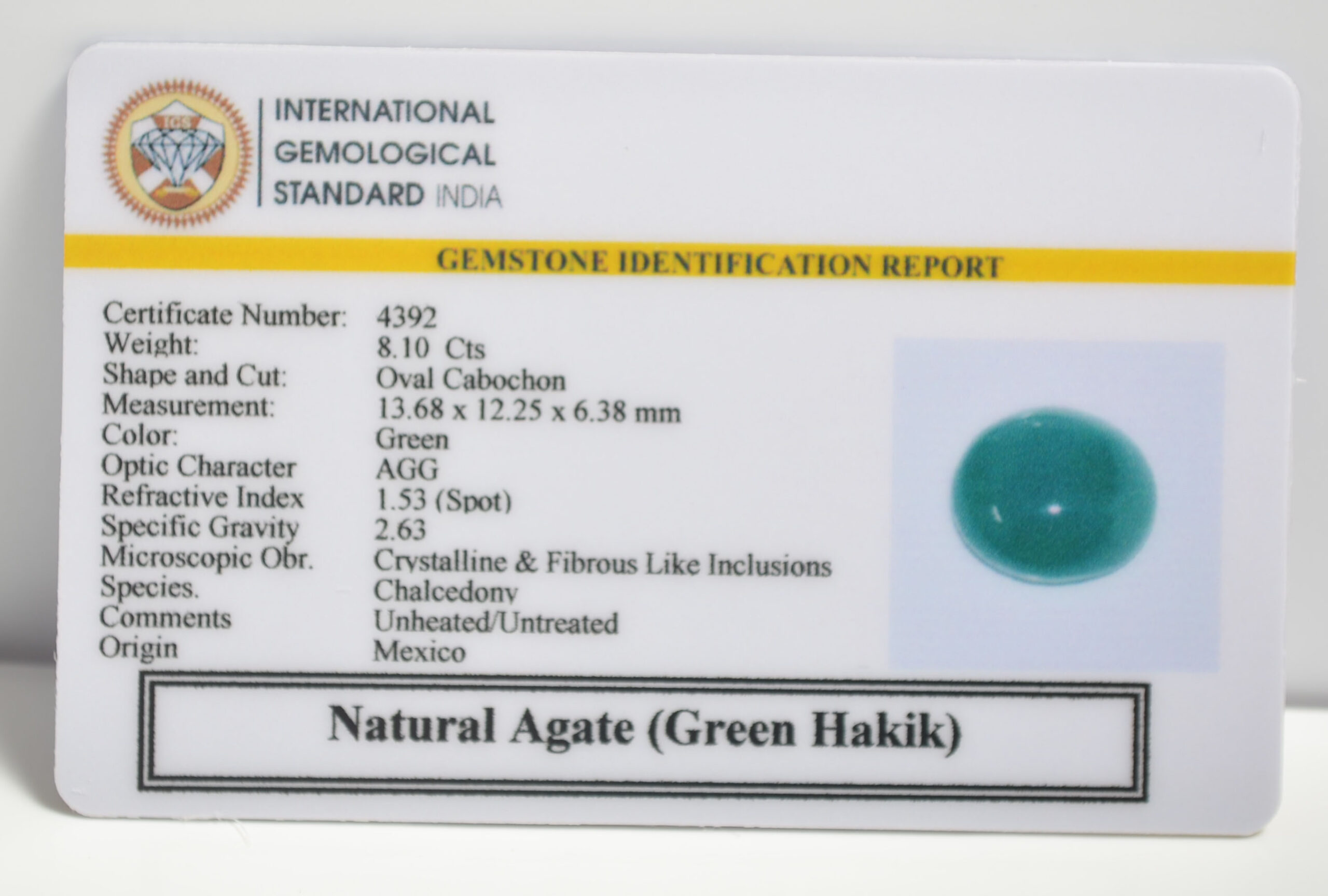 GHK10 2 1 scaled GREEN HAKIK 8.1 Ct.