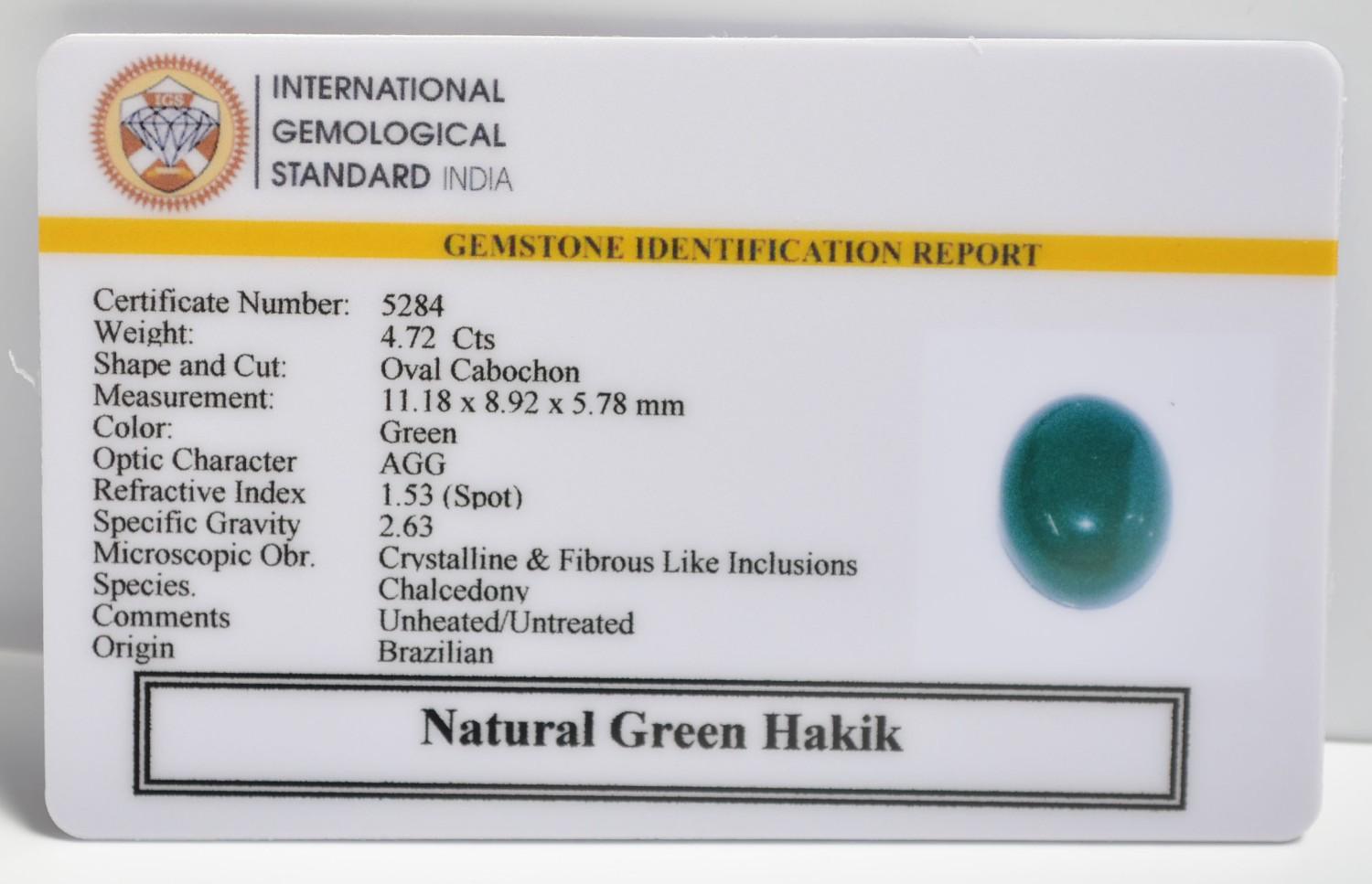 GHK17 2 1 GREEN HAKIK 4.72 Ct.