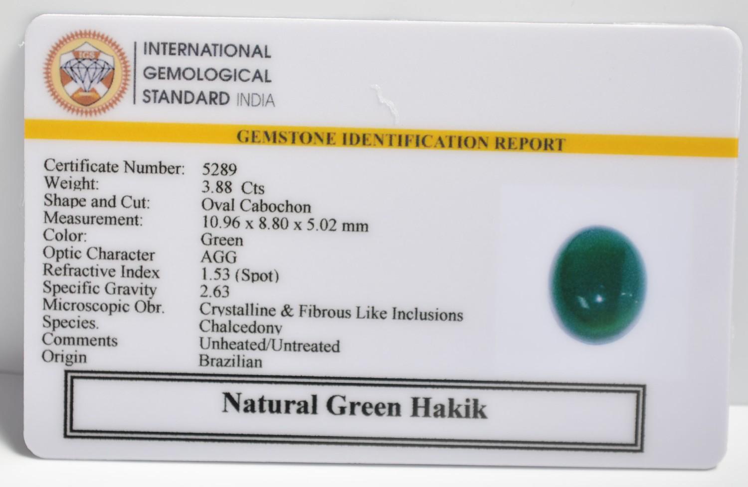 GHK20 2 1 GREEN HAKIK 3.88 Ct.