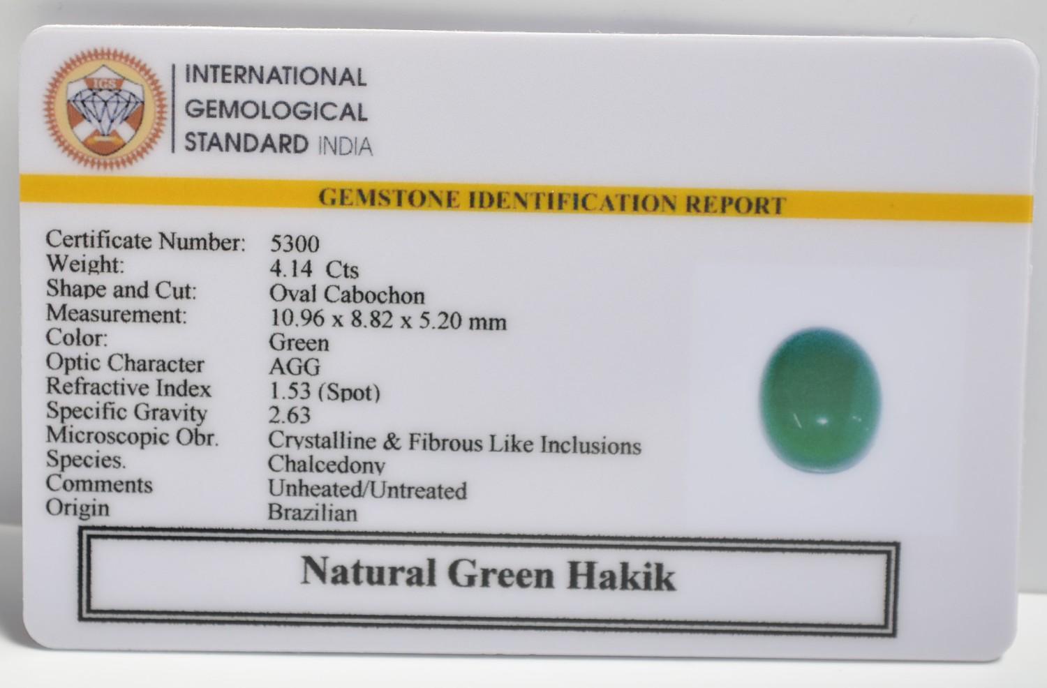 GHK29 2 1 GREEN HAKIK 4.14 Ct.