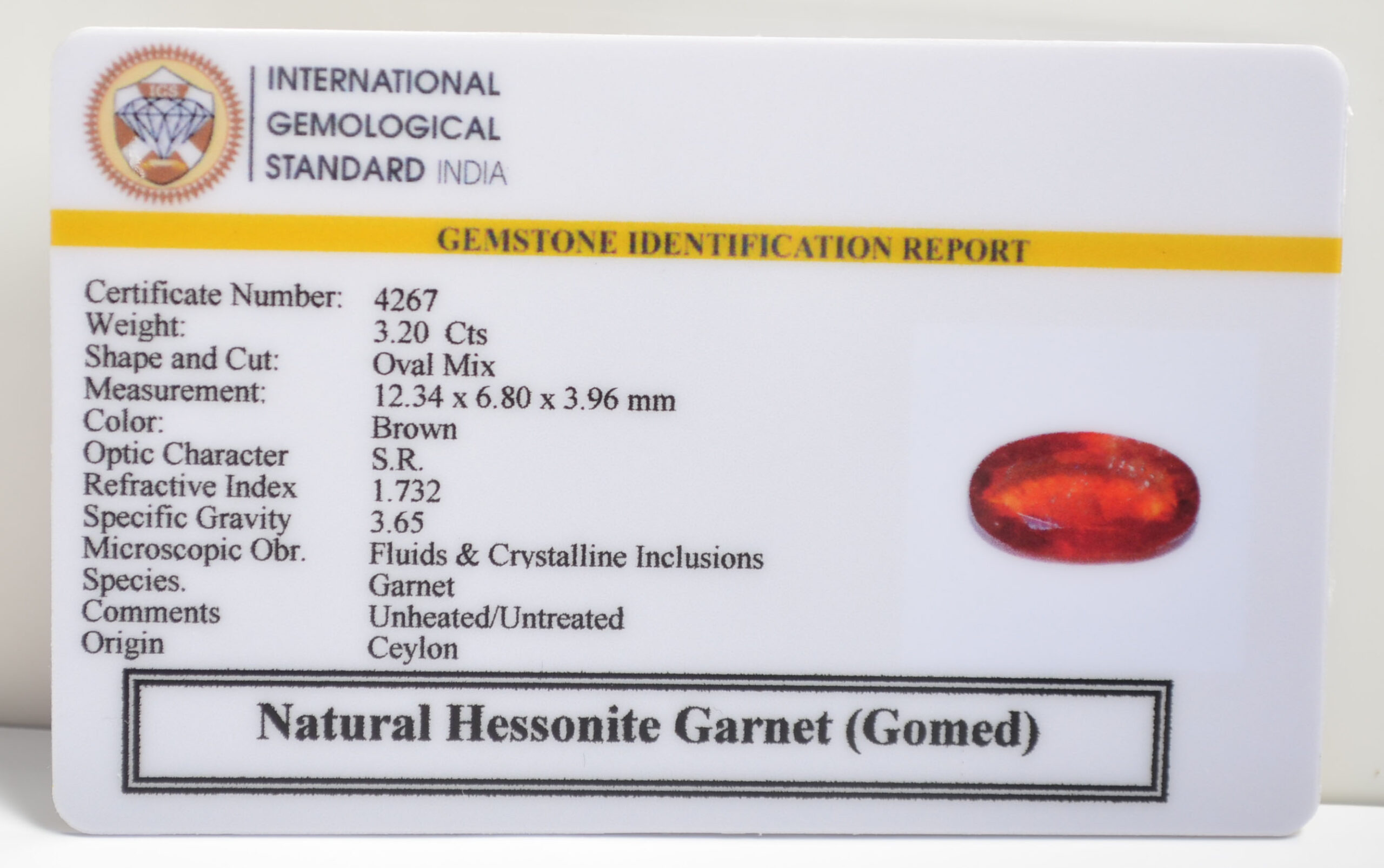 GMD7191 2 1 scaled HESSONITE GOMED 3.2 Ct.