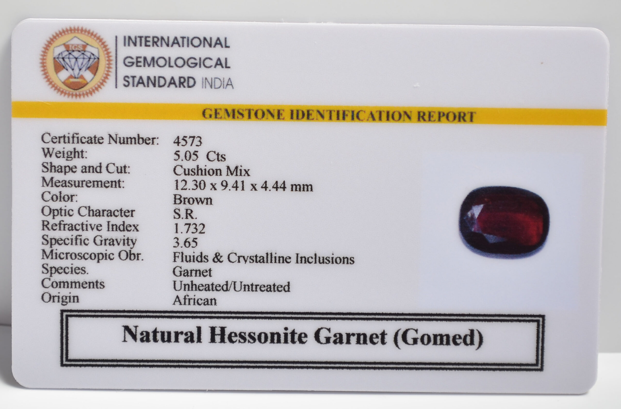 GMD7214 2 1 scaled HESSONITE GOMED 5.05 Ct.