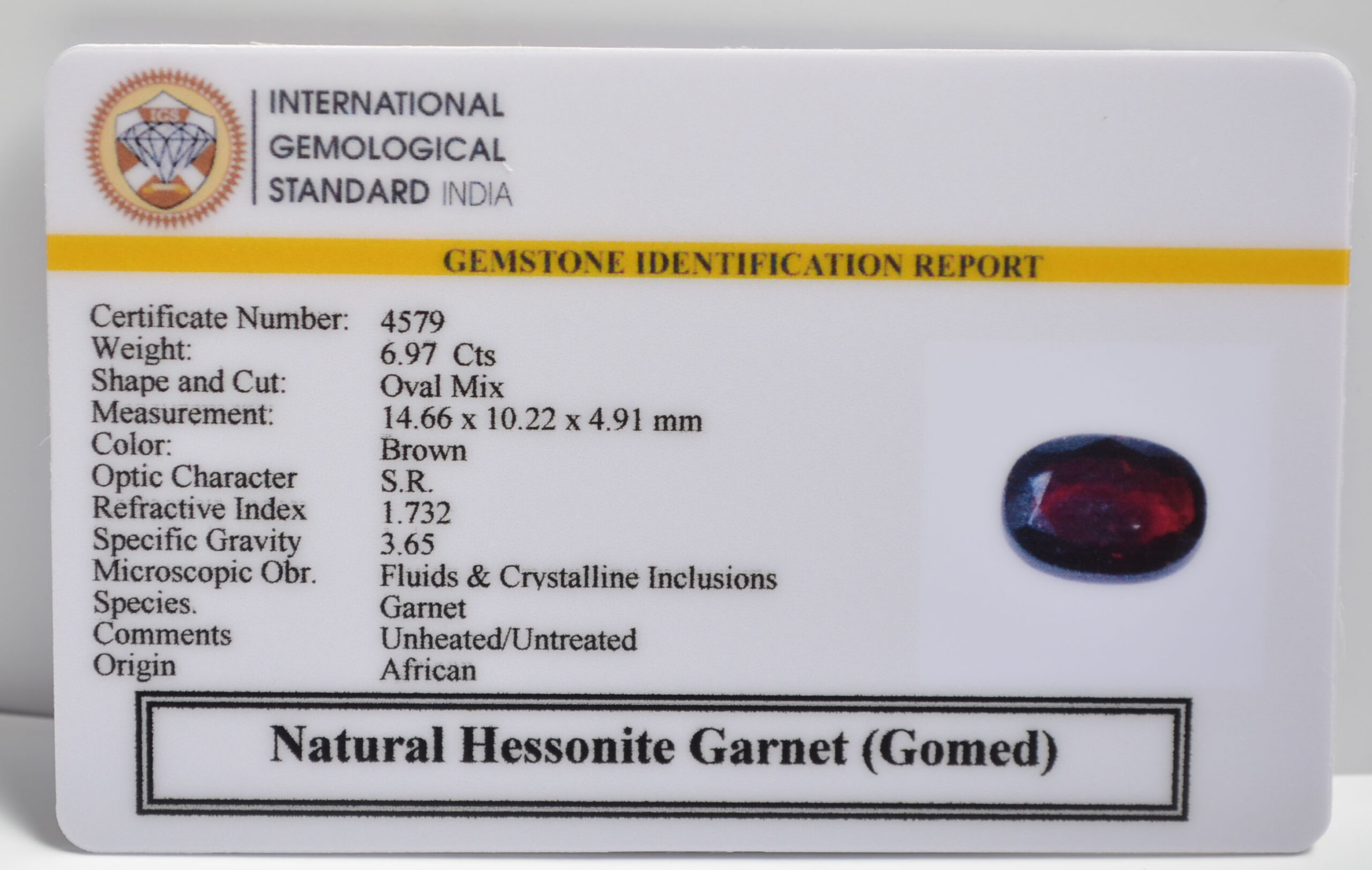 GMD7217 2 1 scaled HESSONITE GOMED 6.97 Ct.