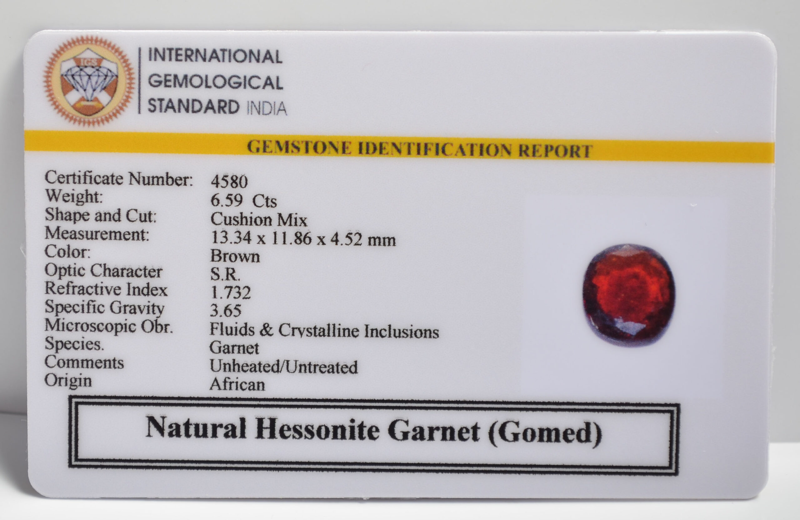 GMD7218 2 1 scaled HESSONITE GOMED 6.59 Ct.