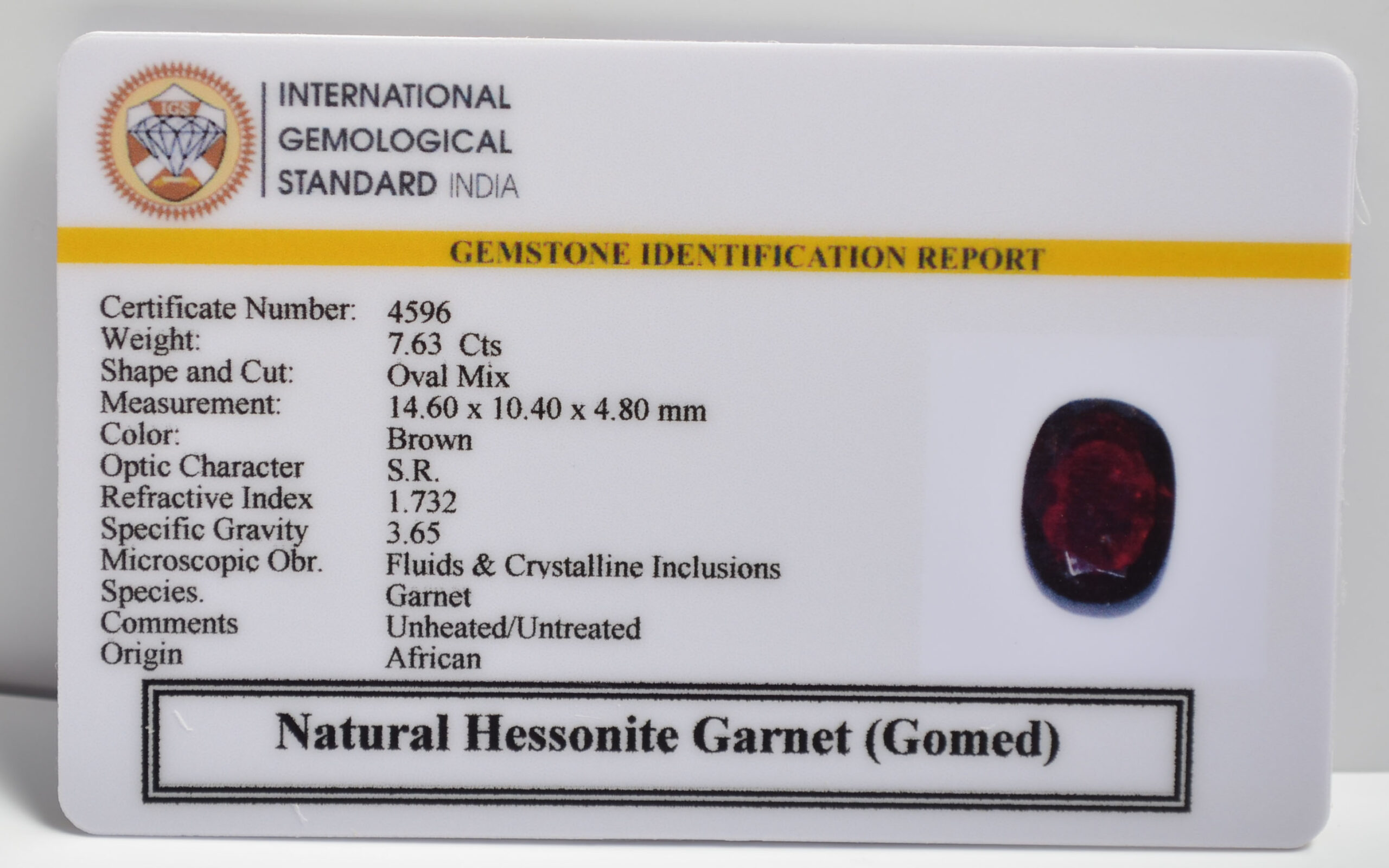 GMD7231 2 1 scaled HESSONITE GOMED 7.63 Ct.