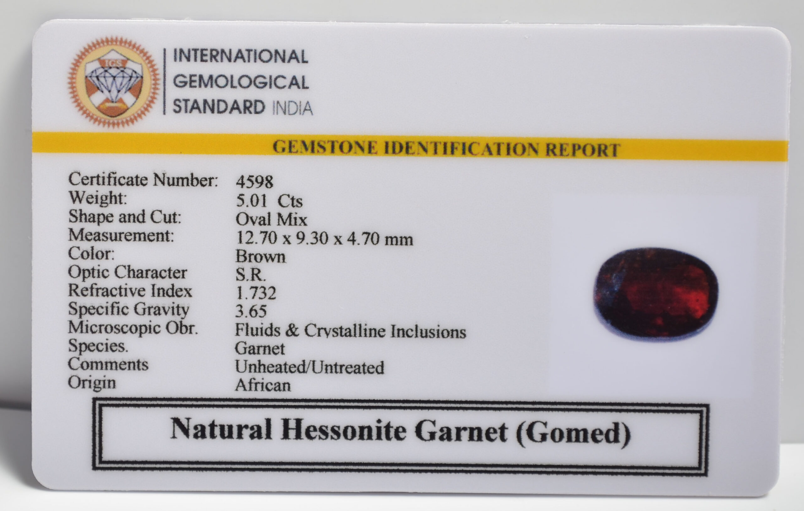 GMD7233 2 1 scaled HESSONITE GOMED 5.01 Ct.