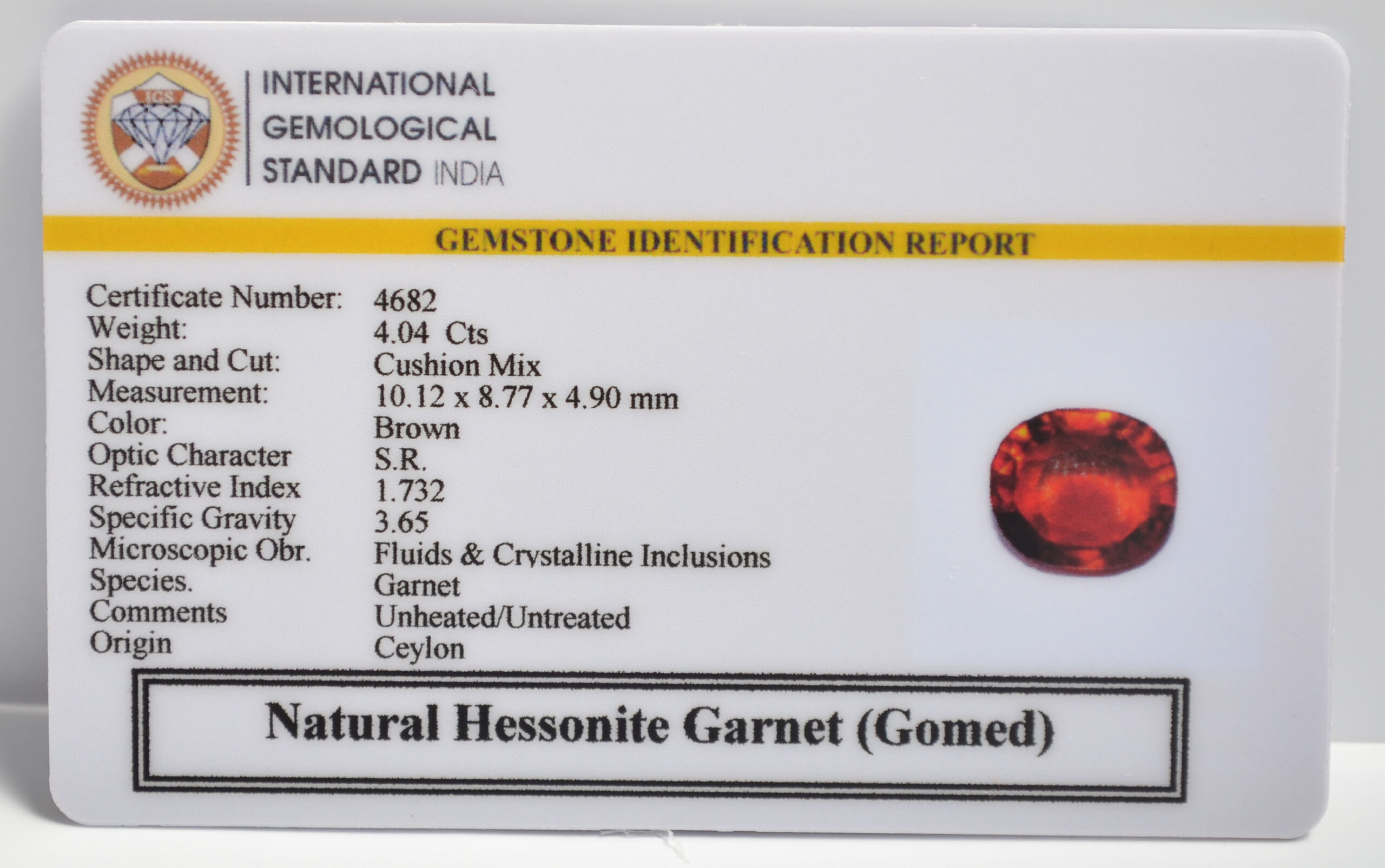 GMD7278 2 1 scaled HESSONITE GOMED 4.04 Ct.