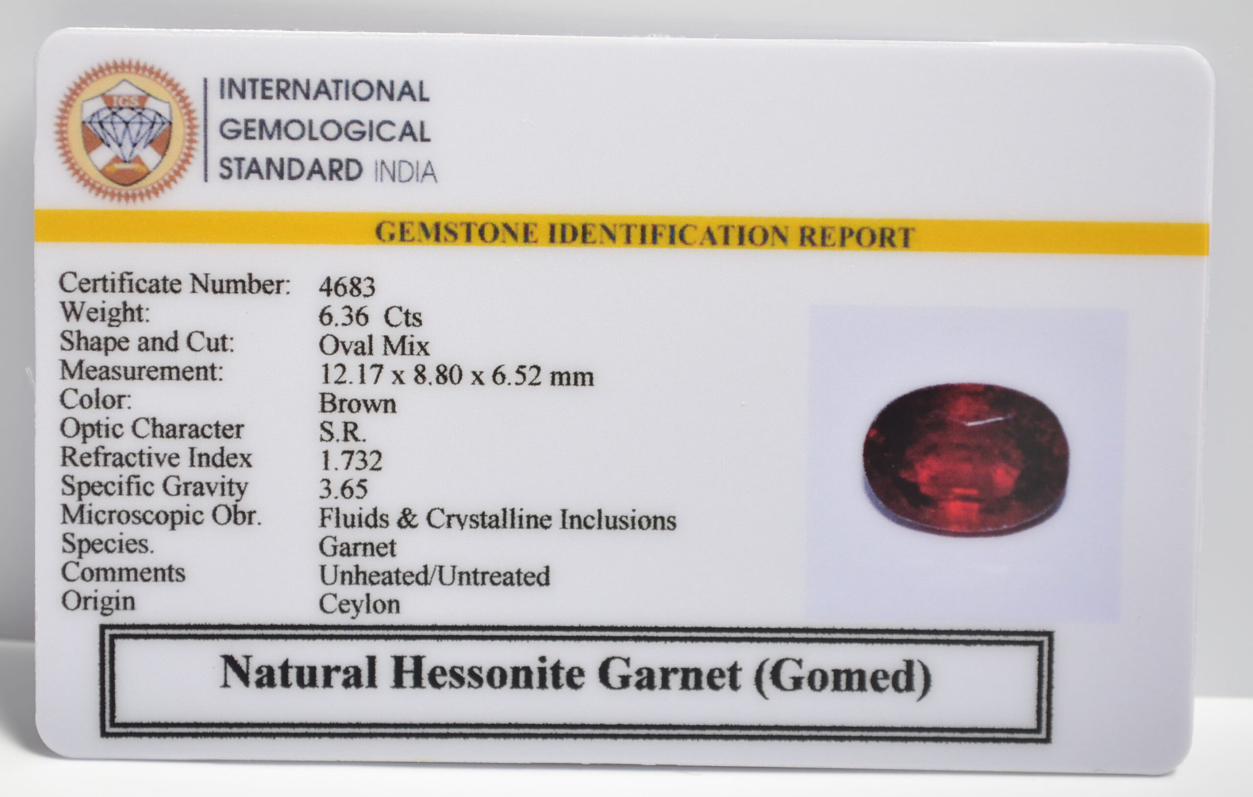 GMD7279 2 1 scaled HESSONITE GOMED 6.36 Ct.