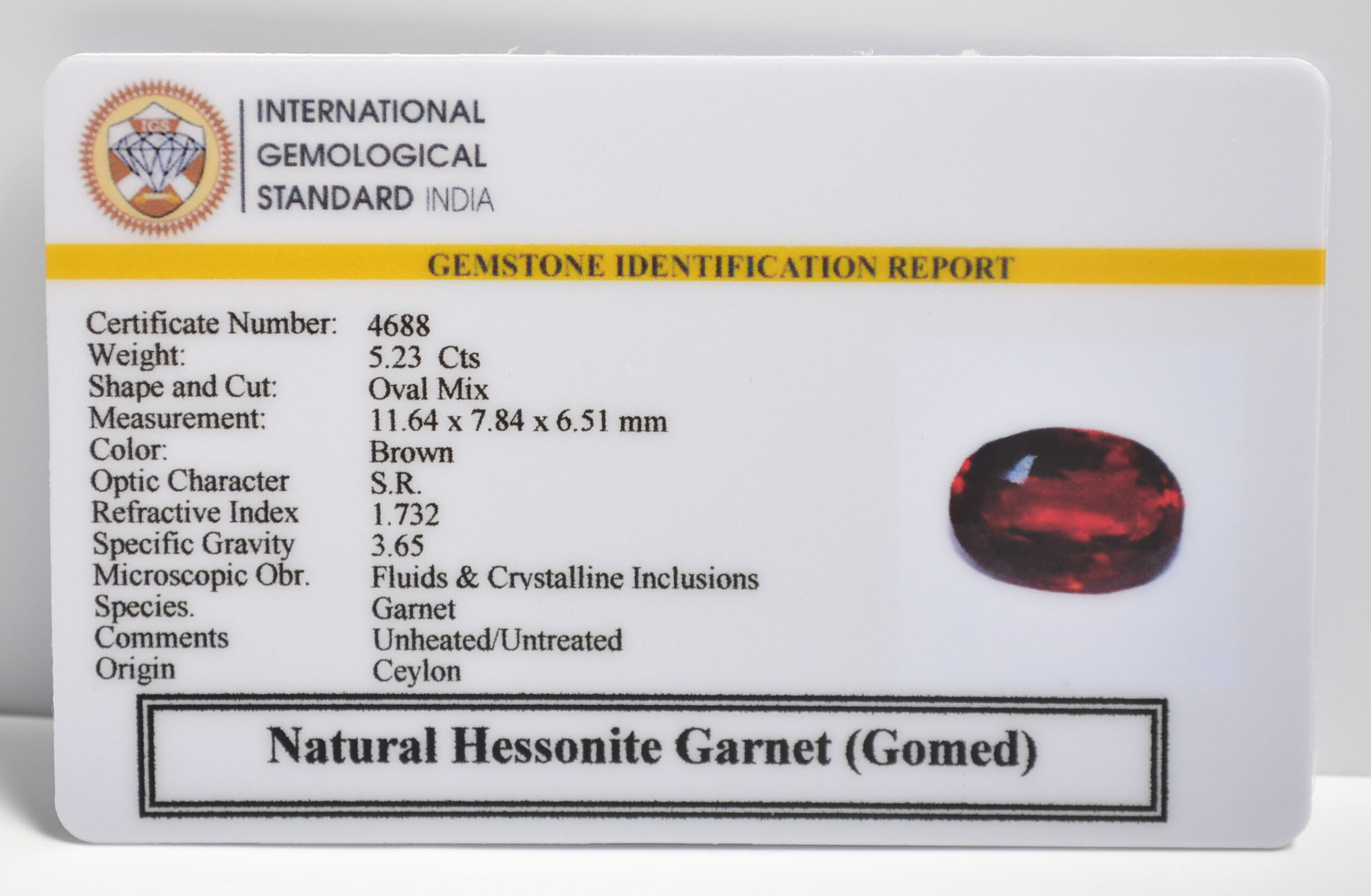 GMD7283 2 1 scaled HESSONITE GOMED 5.23 Ct.