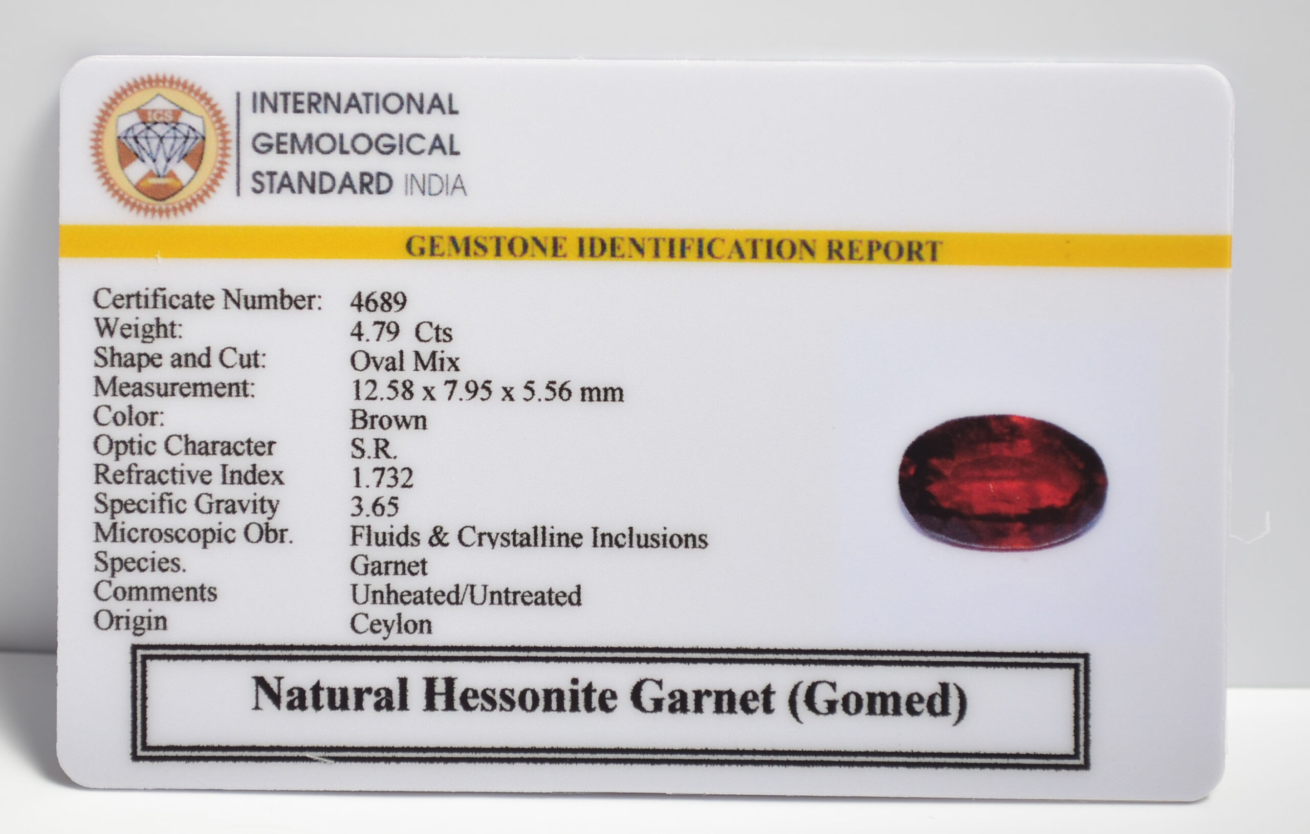 GMD7284 2 1 scaled HESSONITE GOMED 4.79 Ct.