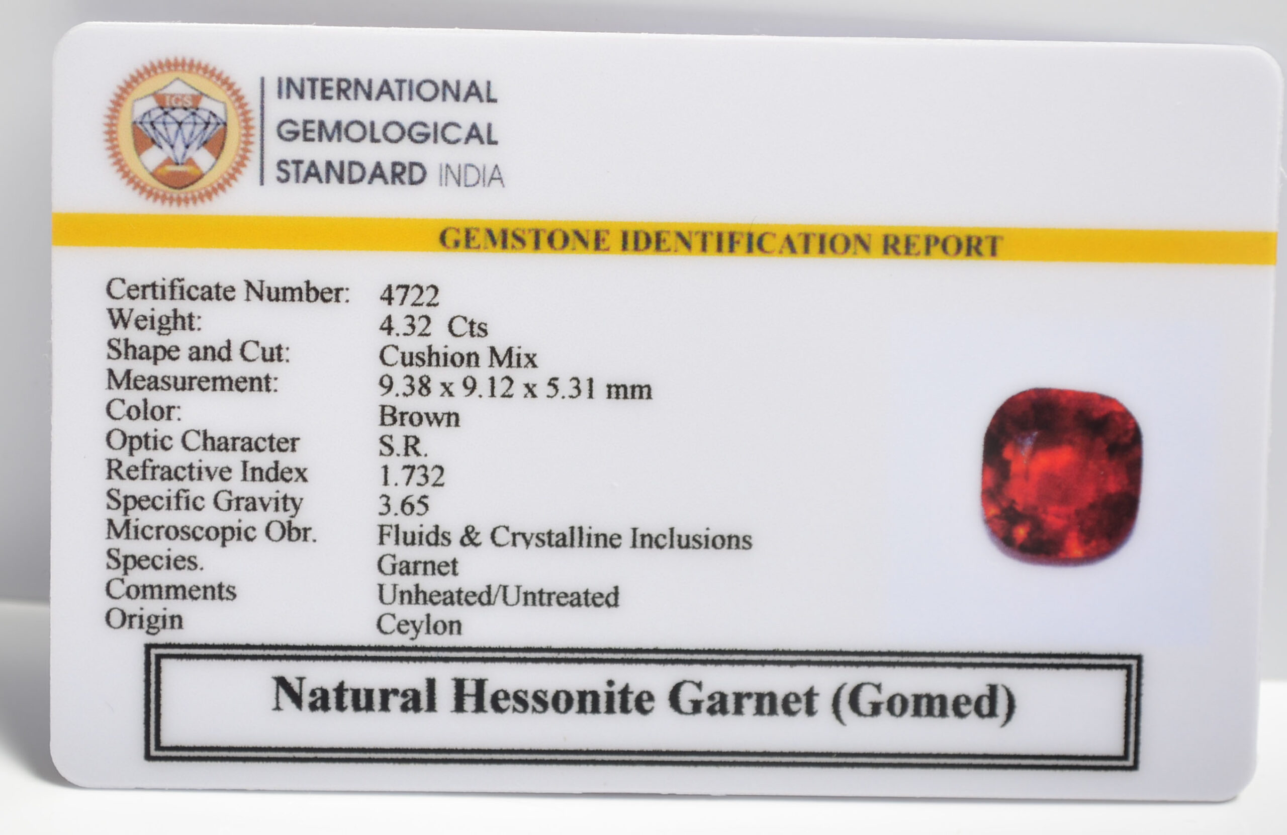 GMD7314 2 1 scaled HESSONITE GOMED 4.32 Ct.