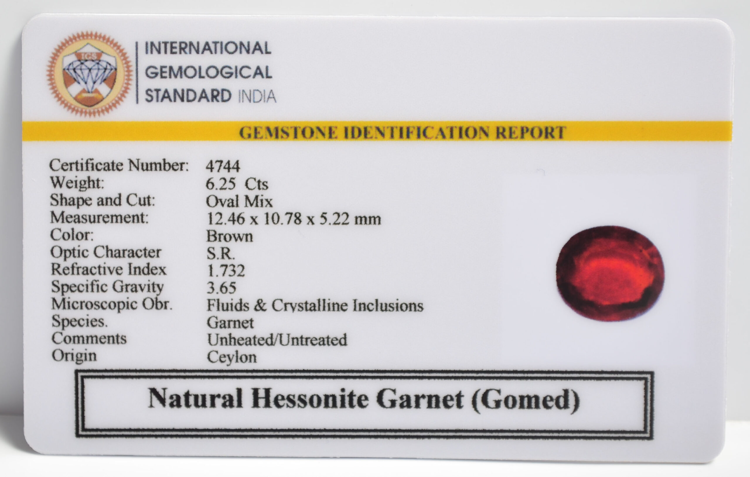 GMD7336 2 1 scaled HESSONITE GOMED 6.25 Ct.