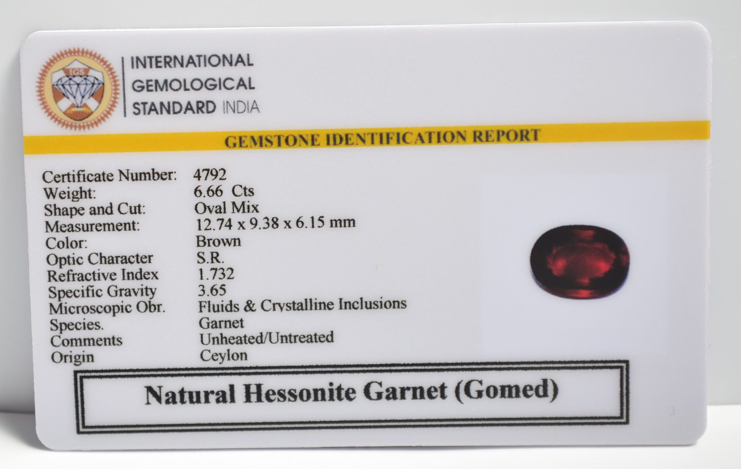 GMD7384 2 1 scaled HESSONITE GOMED 6.66 Ct.
