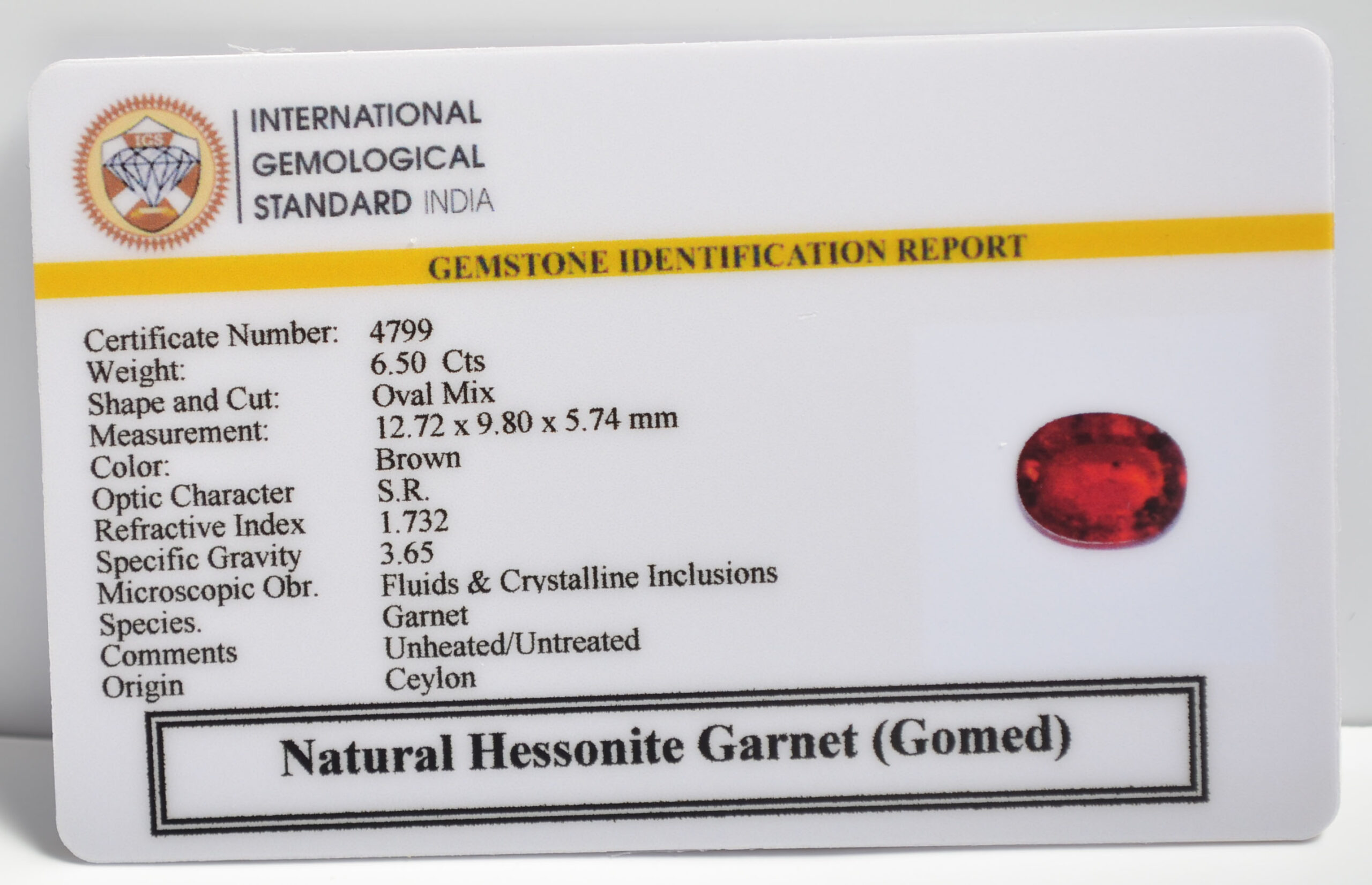 GMD7391 2 1 scaled HESSONITE GOMED 6.5 Ct.