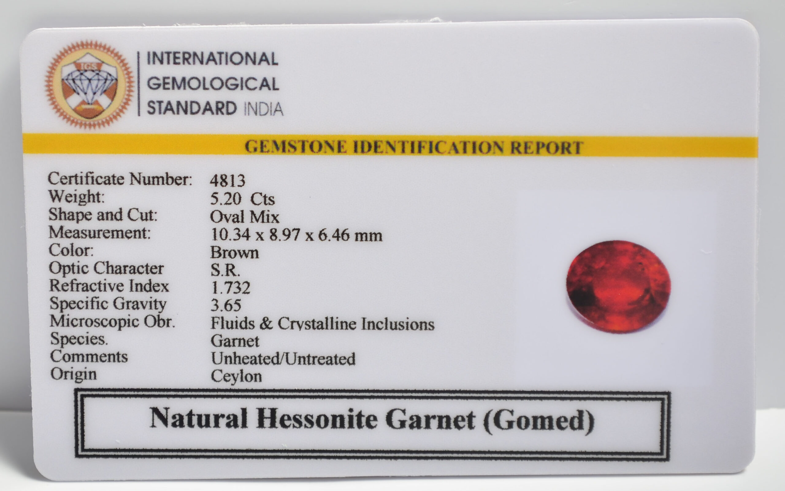 GMD7405 2 1 scaled HESSONITE GOMED 5.2 Ct.