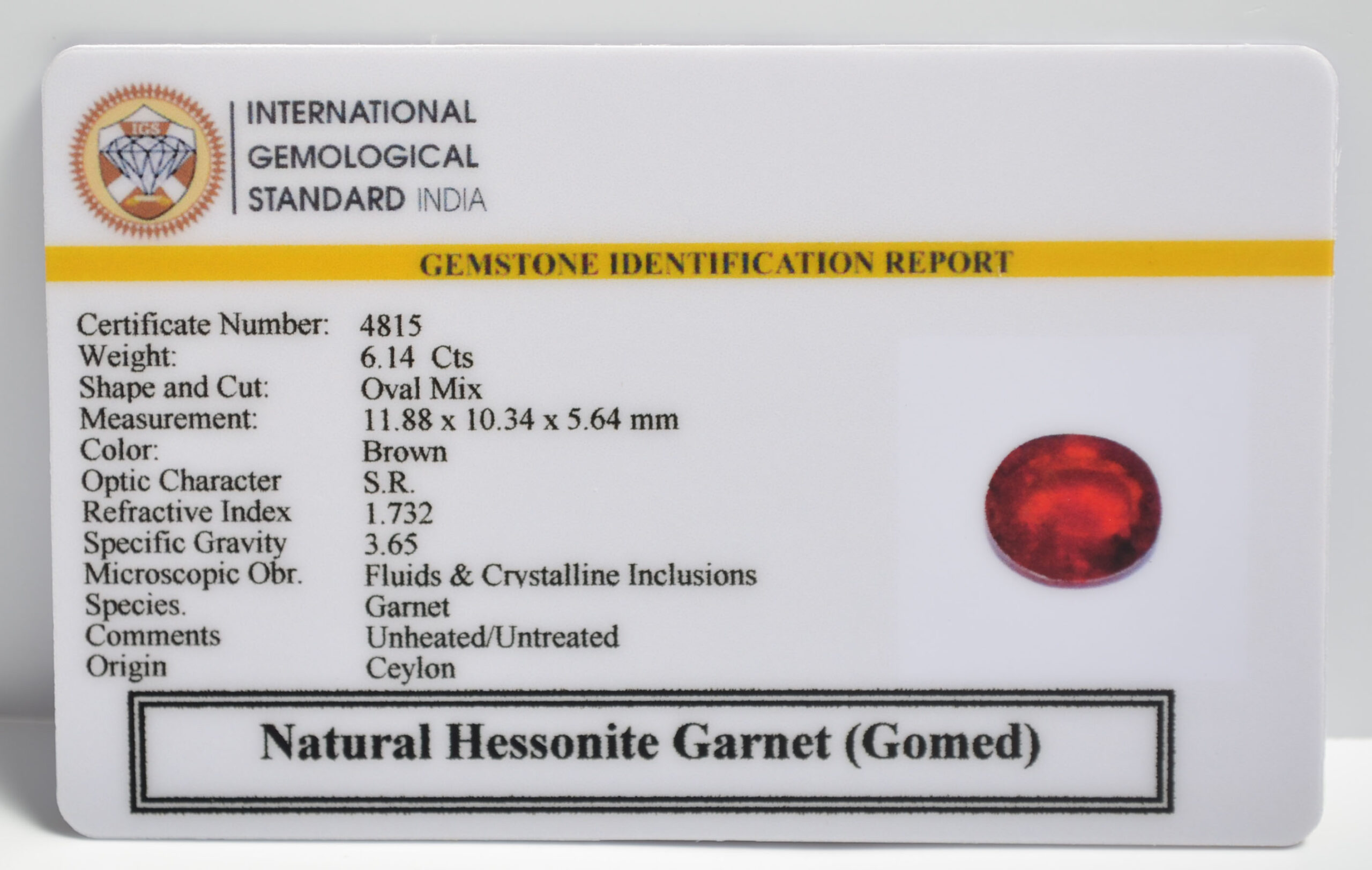 GMD7407 2 1 scaled HESSONITE GOMED 6.14 Ct.