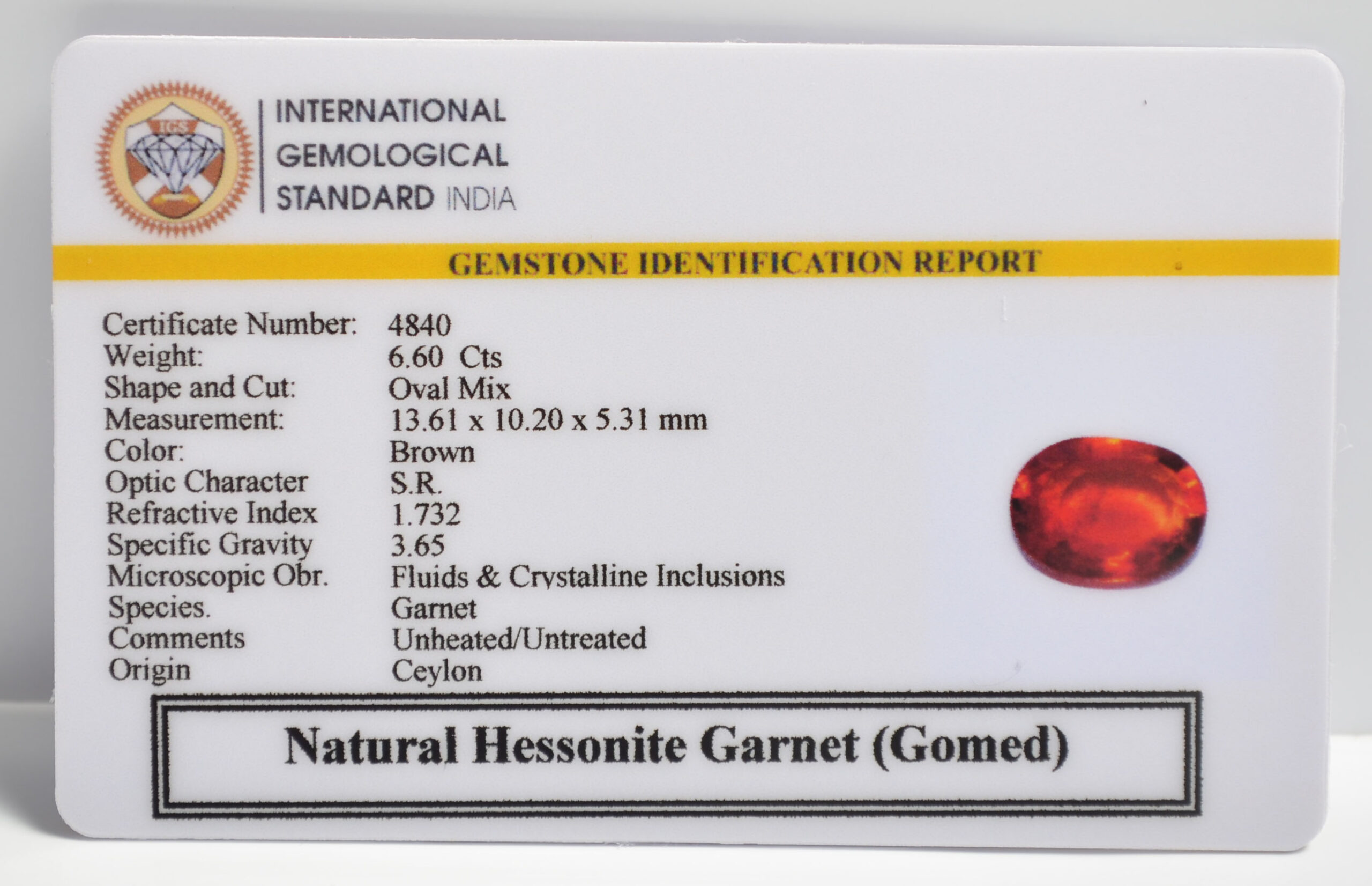 GMD7430 2 1 scaled HESSONITE GOMED 6.6 Ct.