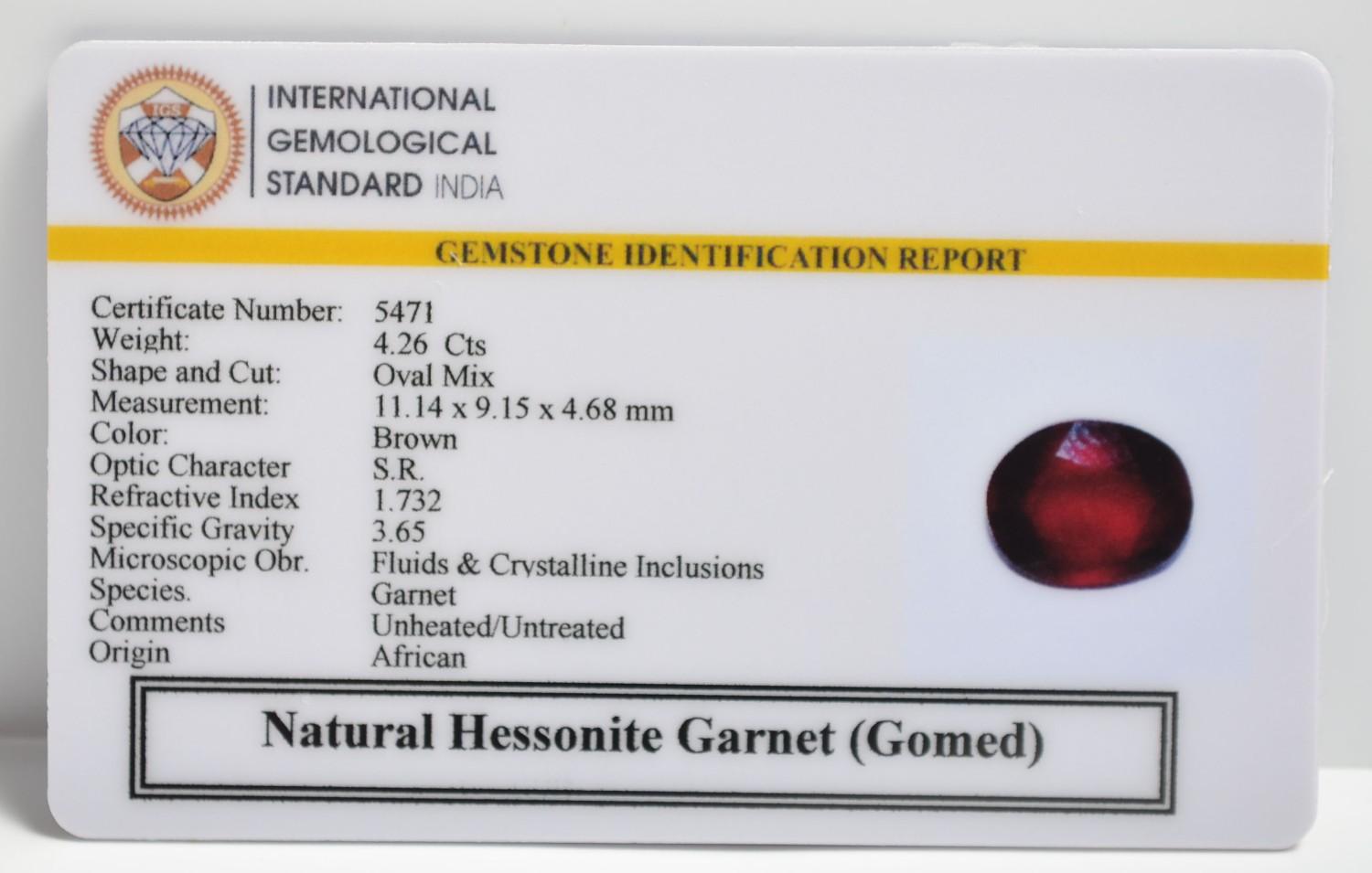 GMD7489 2 1 HESSONITE GOMED 4.26 Ct.