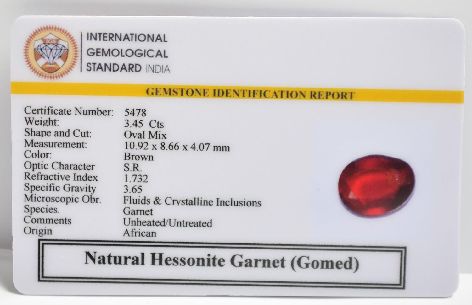 GMD7496 2 1 HESSONITE GOMED 3.45 Ct.