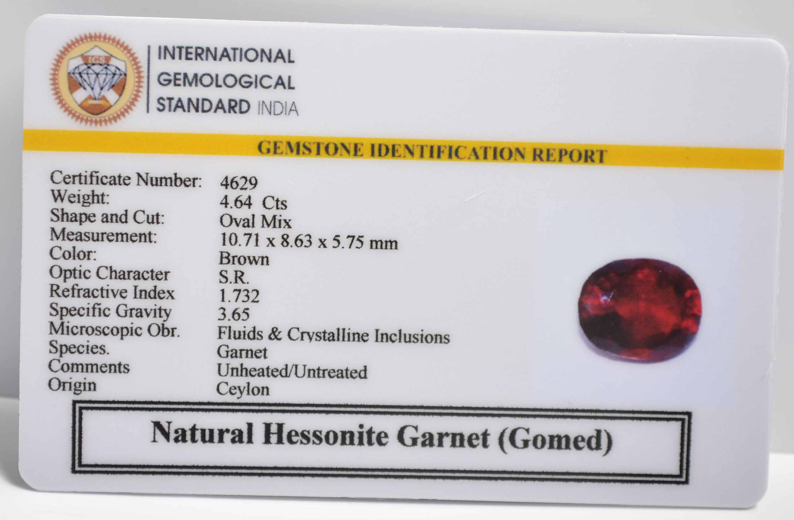 GMDG7102 2 1 scaled HESSONITE GOMED 4.64 Ct.