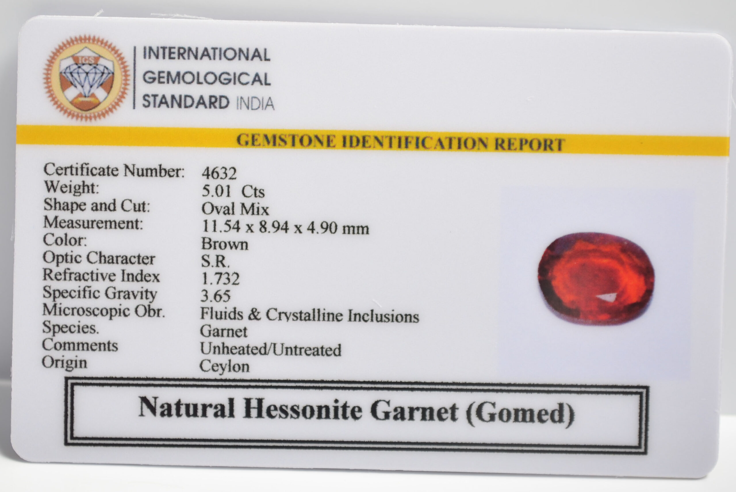 GMDG7105 2 1 scaled HESSONITE GOMED 5.01 Ct.