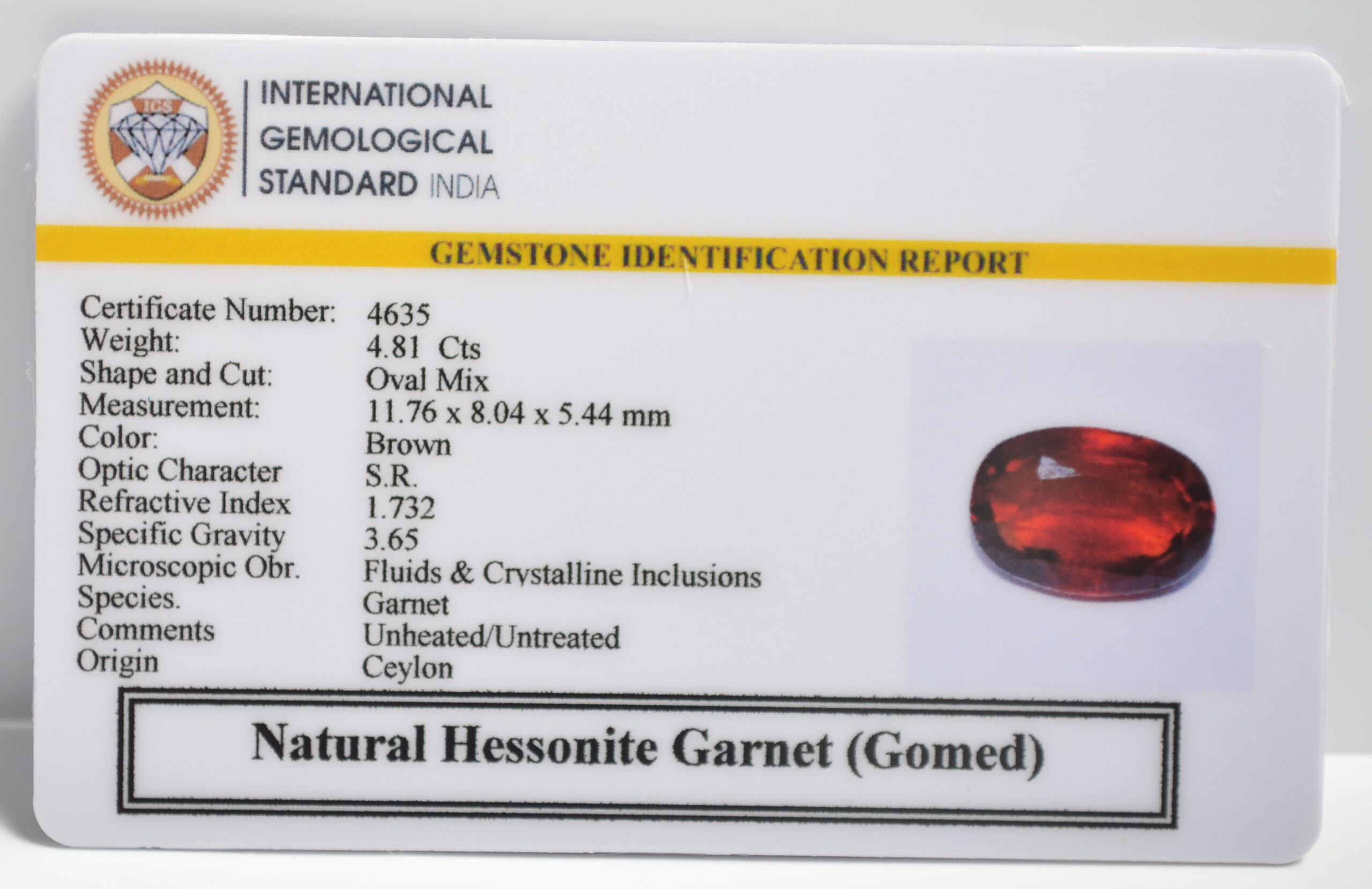 GMDG7108 2 1 scaled HESSONITE GOMED 4.81 Ct.