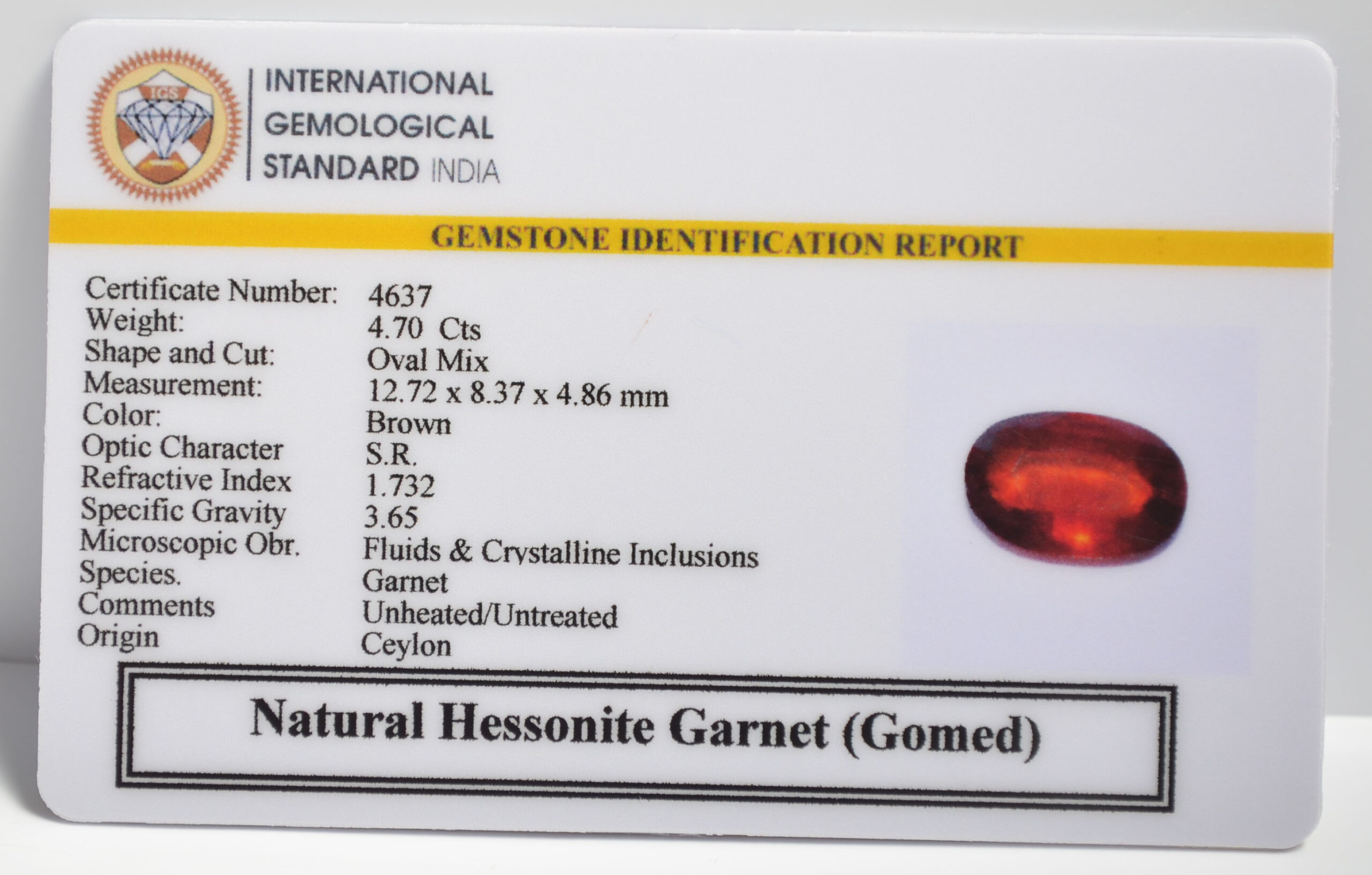 GMDG7109 2 1 scaled HESSONITE GOMED 4.7 Ct.