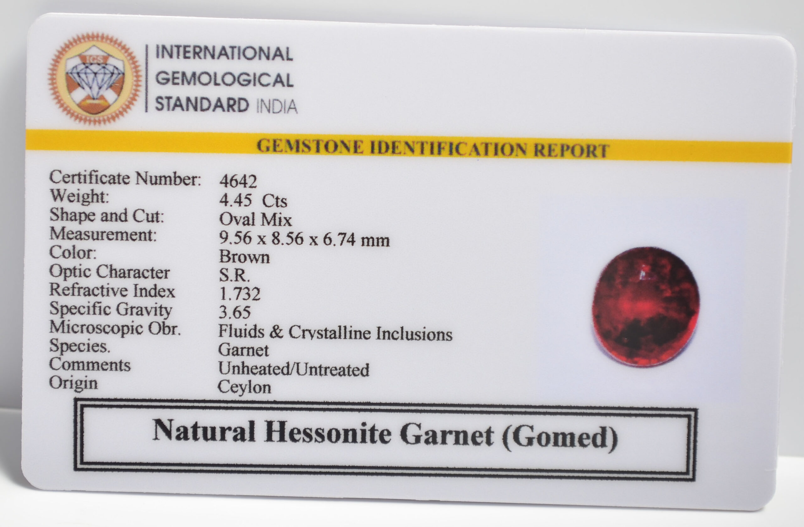 GMDG7112 2 1 scaled HESSONITE GOMED 4.45 Ct.