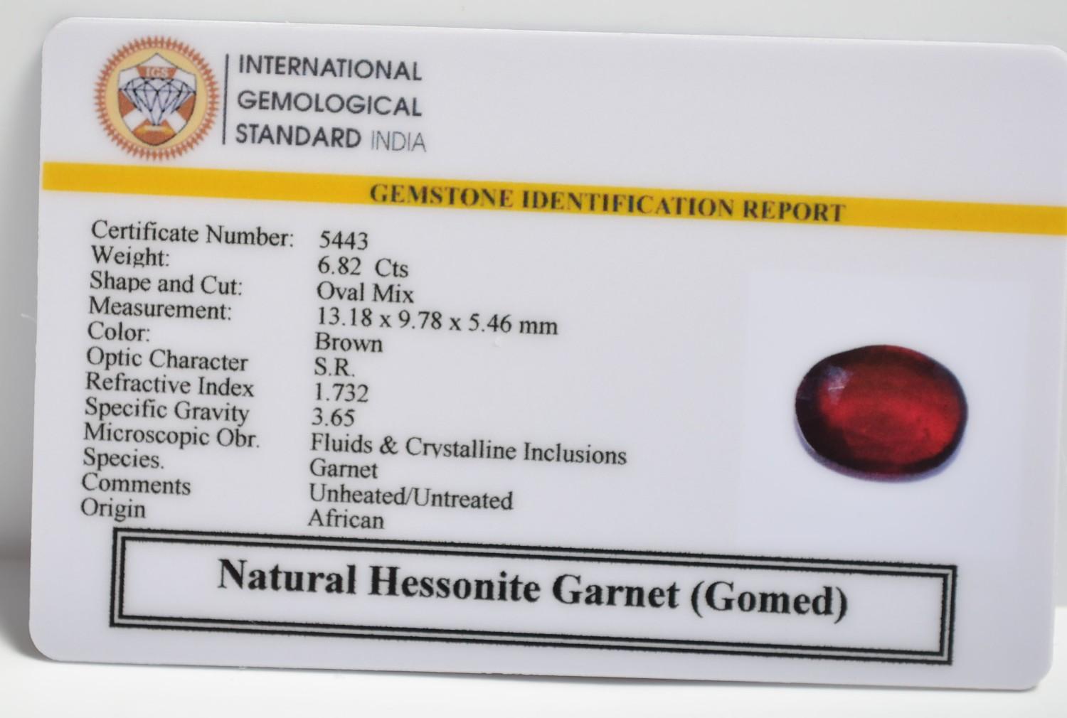 GMDG7187 2 1 HESSONITE GOMED 6.82 Ct.