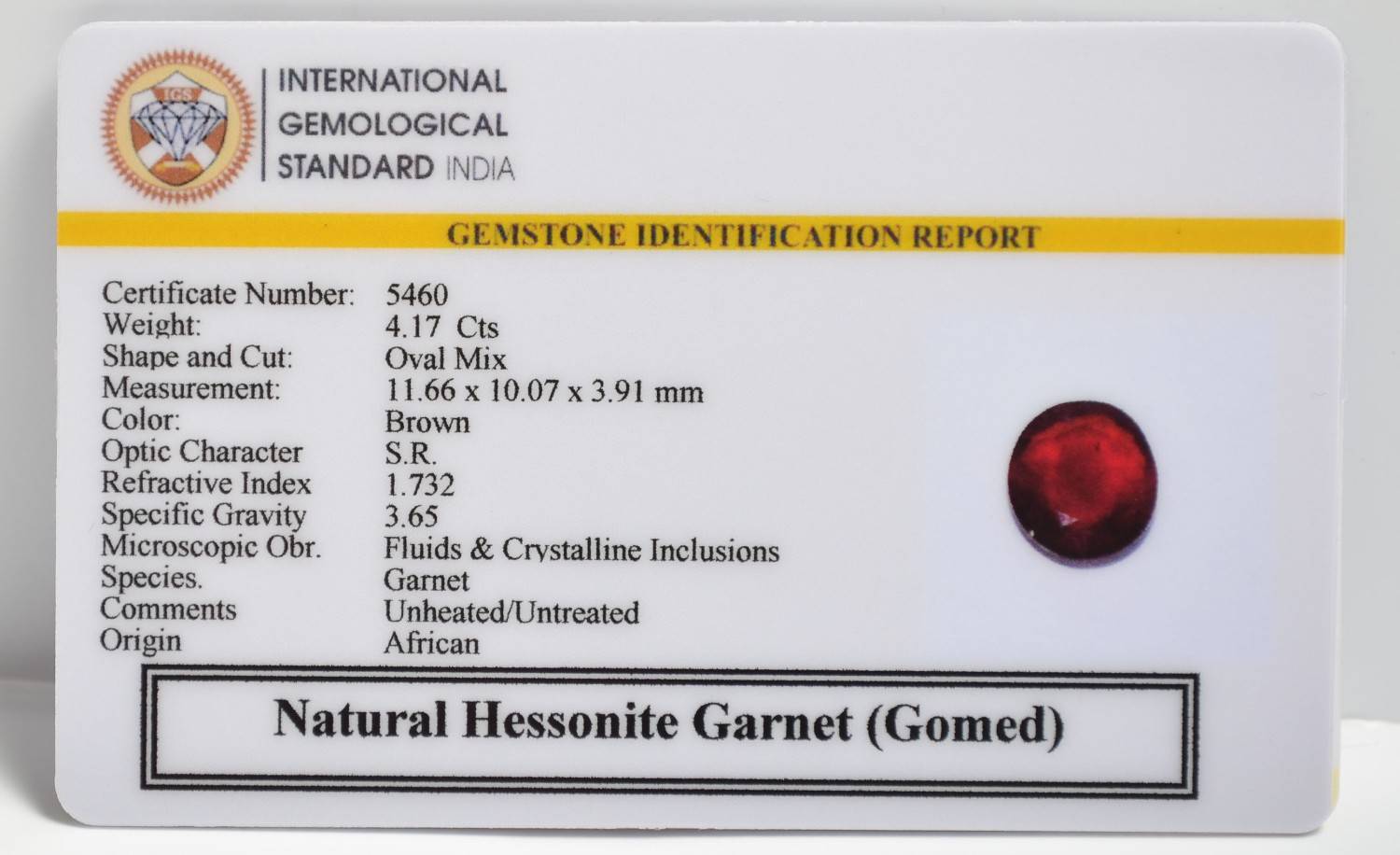 GMDG7204 2 1 HESSONITE GOMED 4.17 Ct.