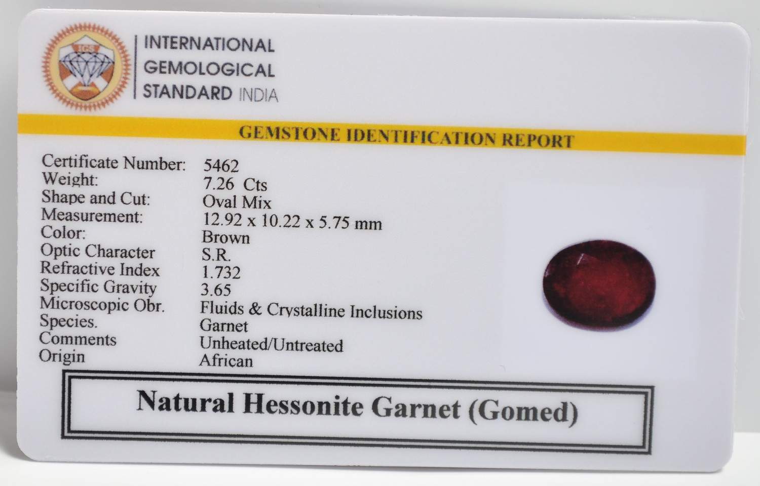 GMDG7206 2 1 HESSONITE GOMED 7.26 Ct.