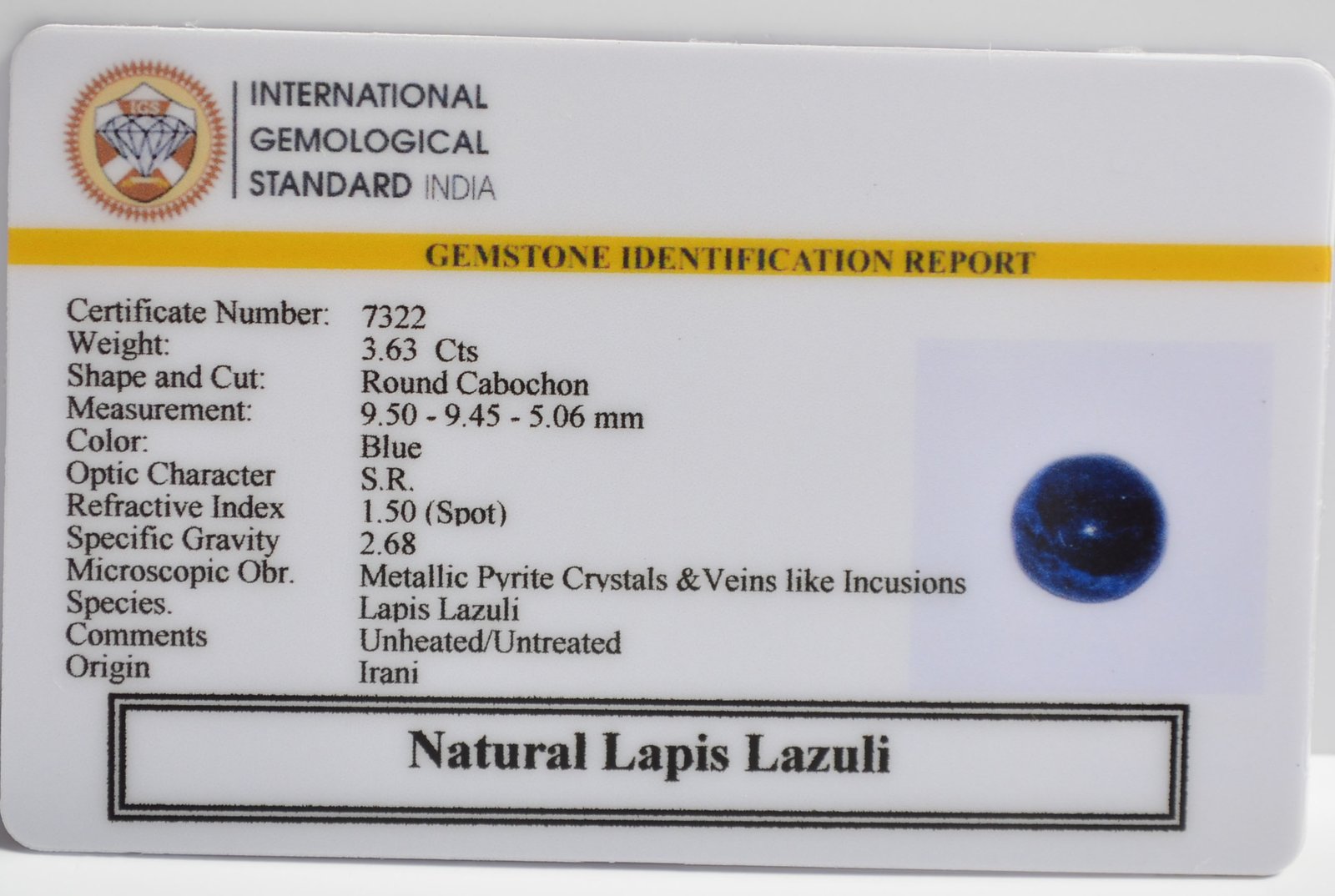 LLAZ1518 2 1 LAPIS LAZULI 3.63 Ct.