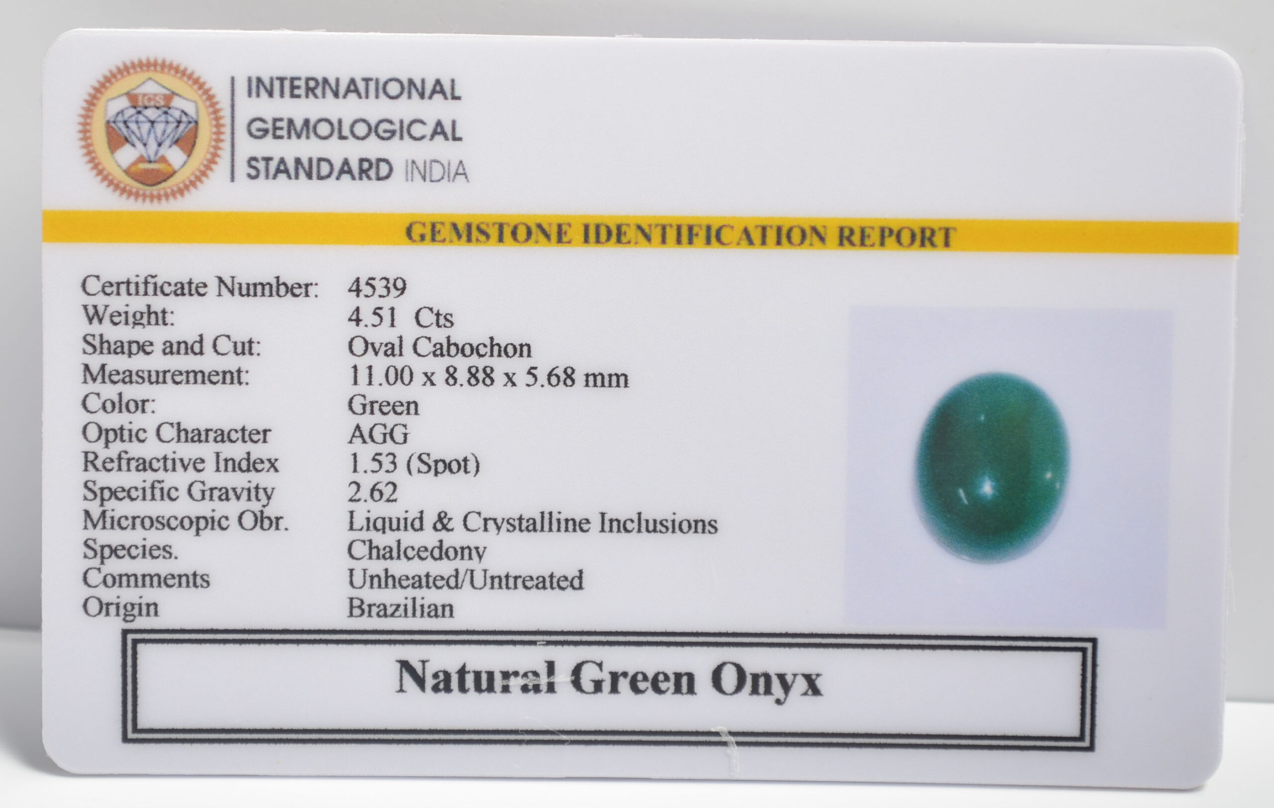 GREEN ONYX 4.51 Ct. 3 NGO32 2 1 scaled GREEN ONYX 4.51 Ct.
