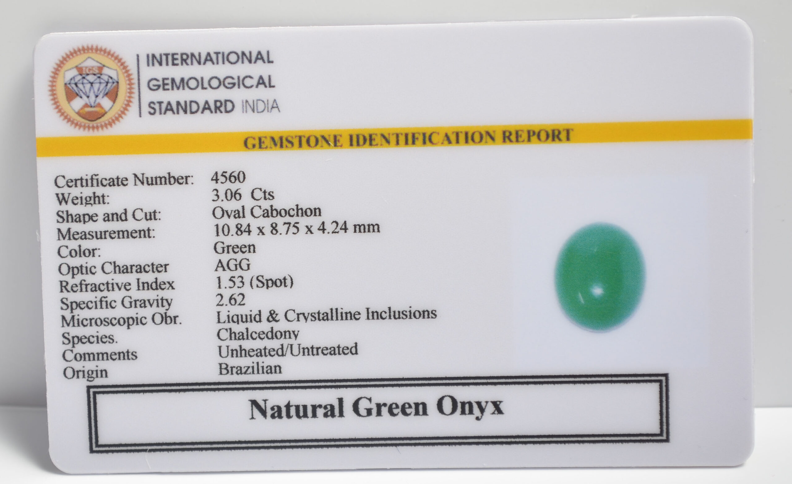 GREEN ONYX 3.06 Ct. 3 NGO44 2 1 scaled GREEN ONYX 3.06 Ct.