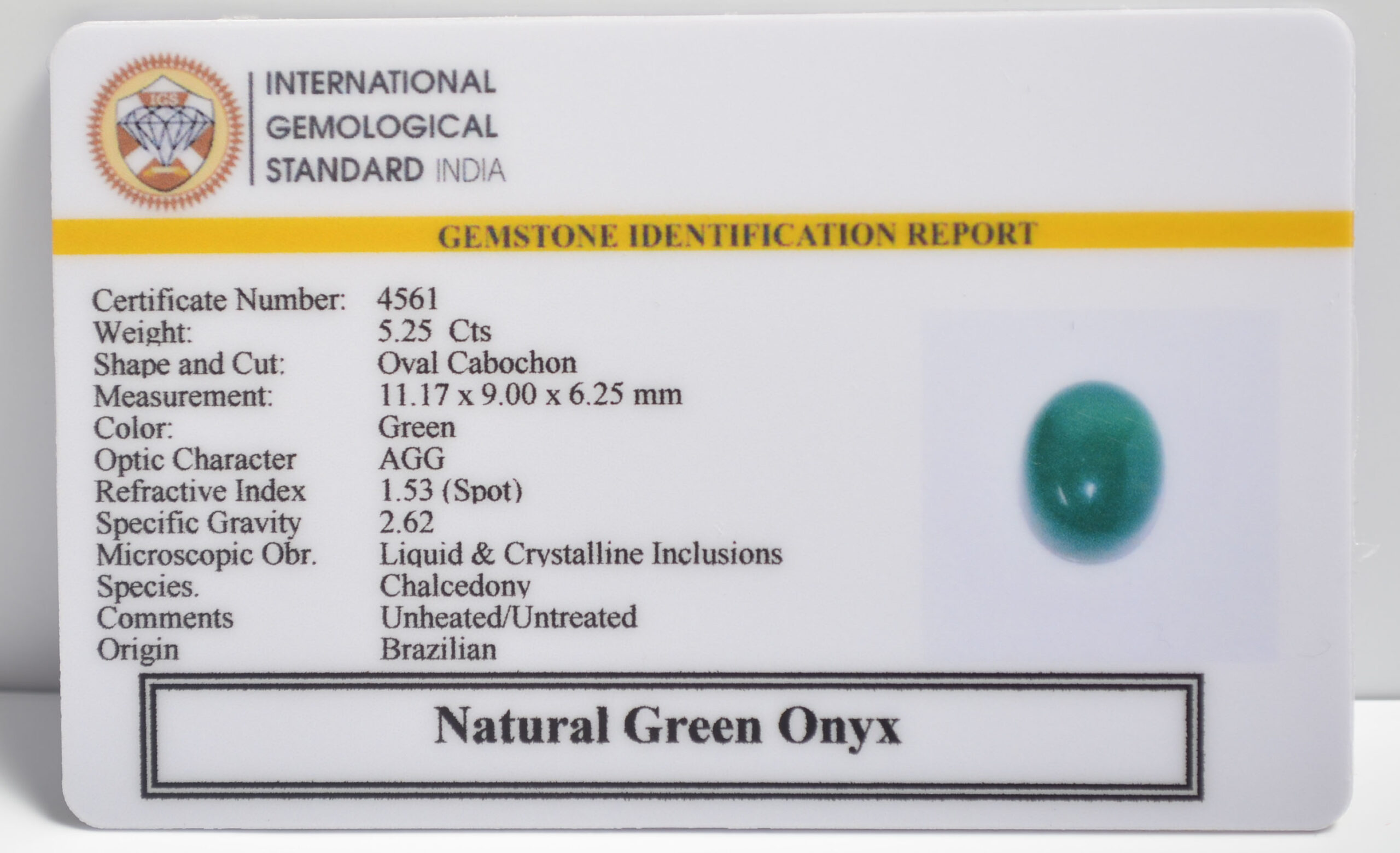GREEN ONYX 5.25 Ct. 3 NGO45 2 1 scaled GREEN ONYX 5.25 Ct.