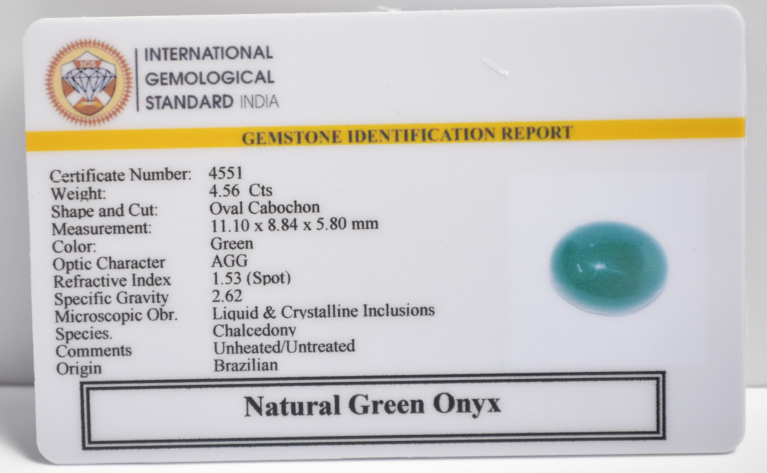 GREEN ONYX 4.56 Ct. 3 NGOG24 2 1 scaled GREEN ONYX 4.56 Ct.