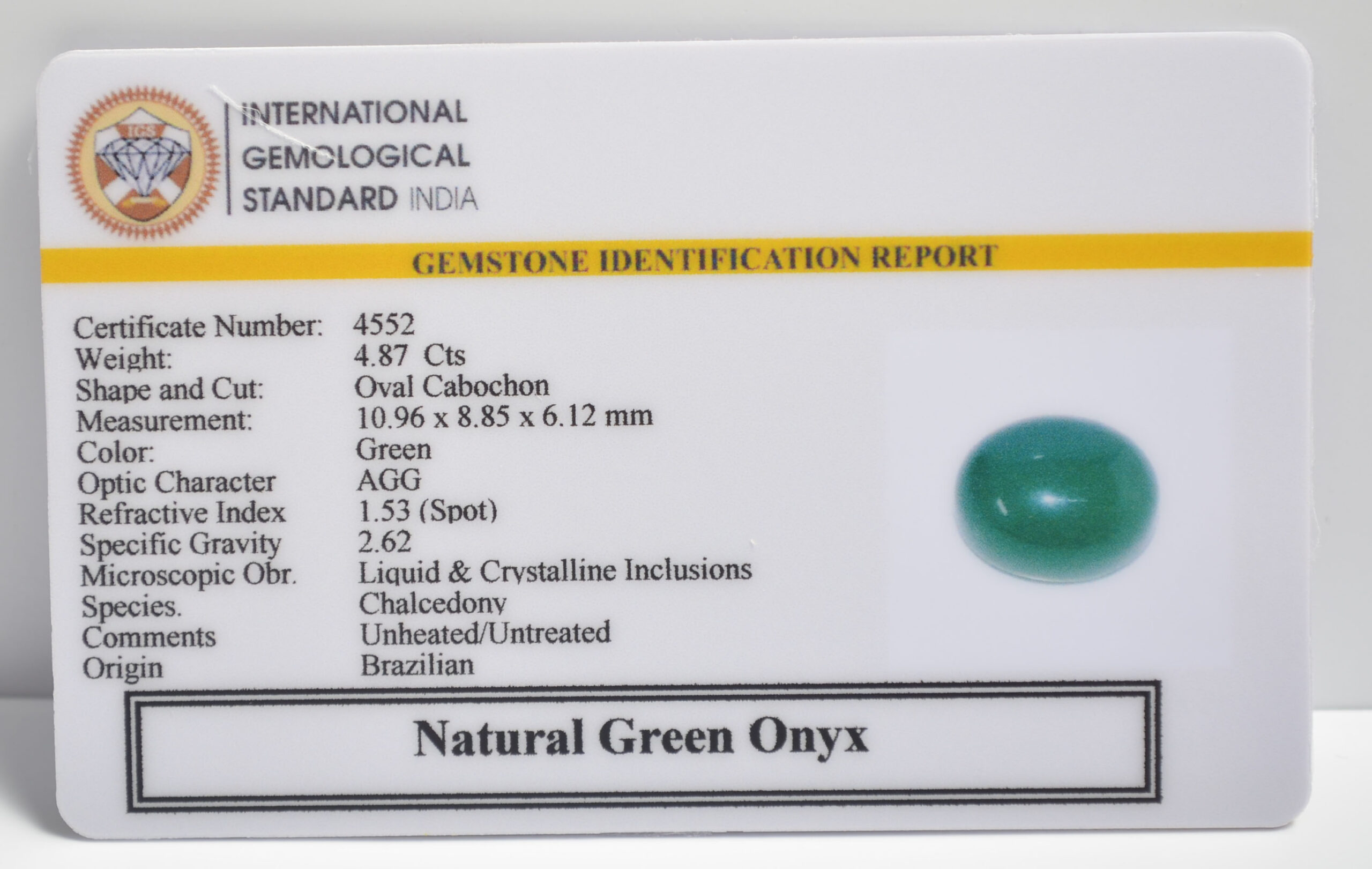 GREEN ONYX 4.87 Ct. 3 NGOG25 2 1 scaled GREEN ONYX 4.87 Ct.