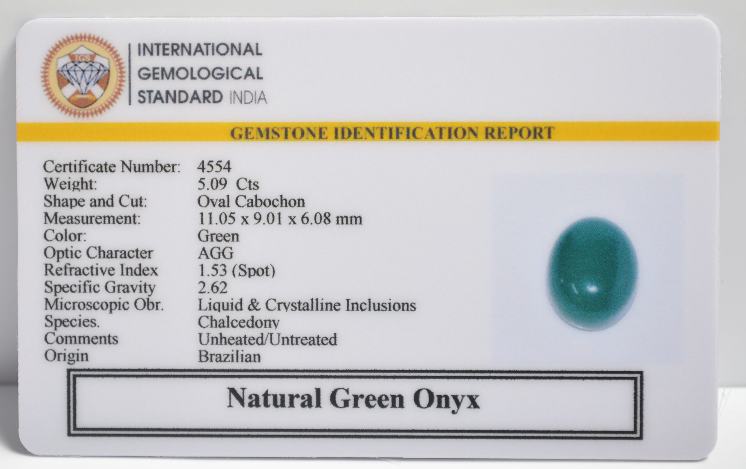 GREEN ONYX 5.09 Ct. 3 NGOG26 2 1 scaled GREEN ONYX 5.09 Ct.