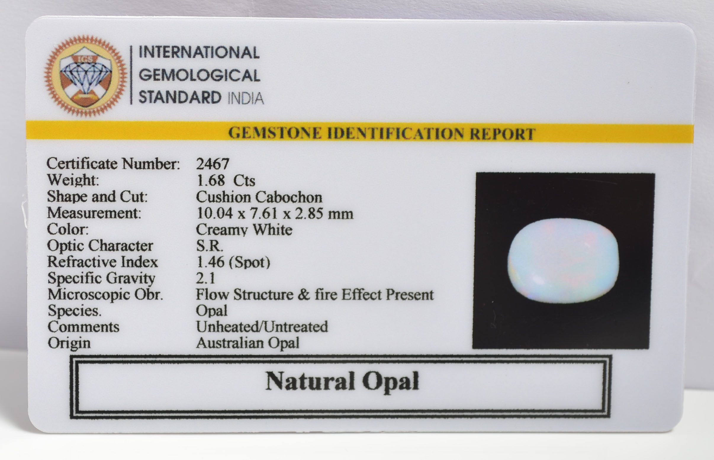 OPAL 1.68 Ct. 3 OPLG8853 2 OPAL 1.68 Ct.