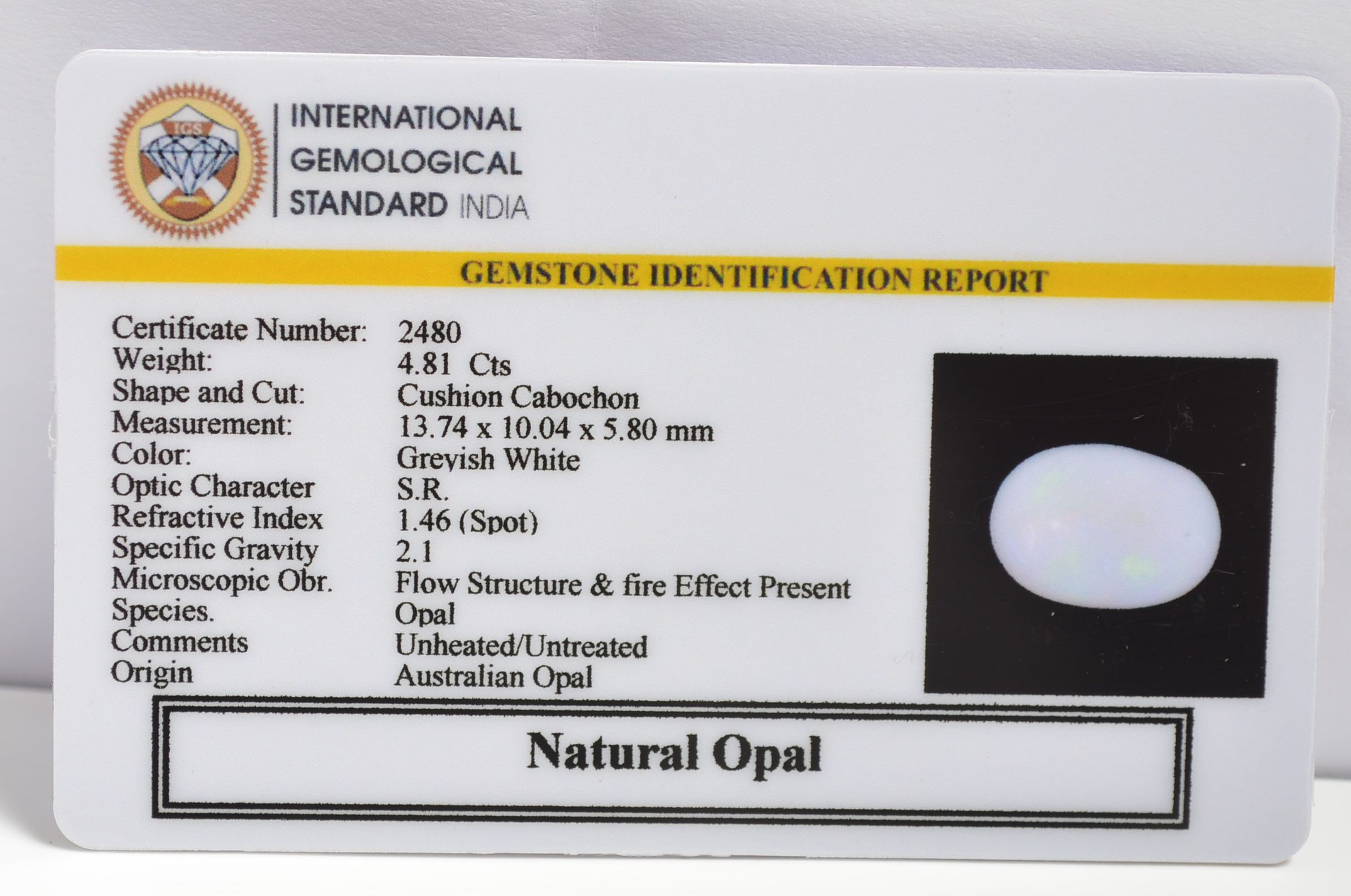 OPAL 4.81 Ct. 3 OPLG8857 2 OPAL 4.81 Ct.