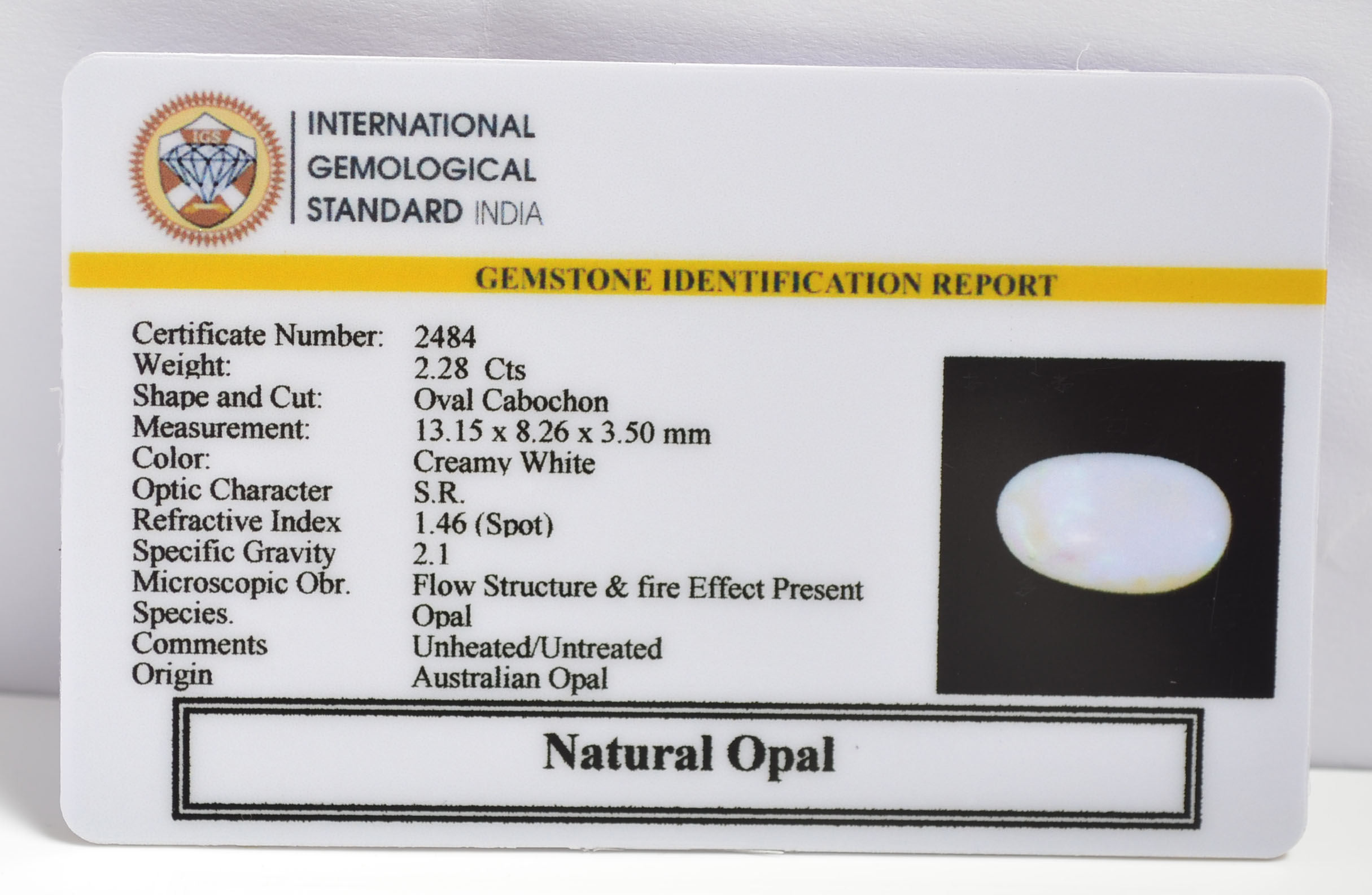 OPAL 2.28 Ct. 3 OPLG8859 2 OPAL 2.28 Ct.