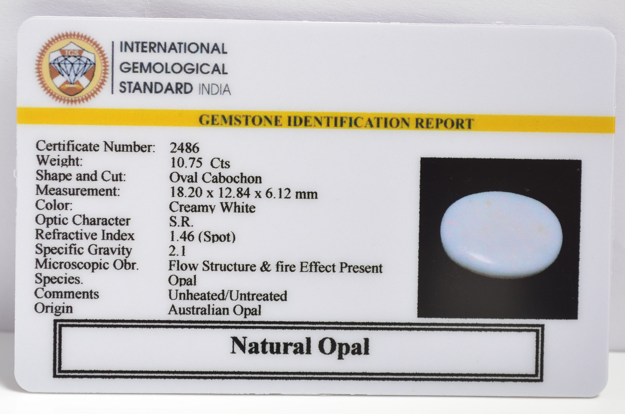 OPLG8861 2 OPAL 10.75 Ct.