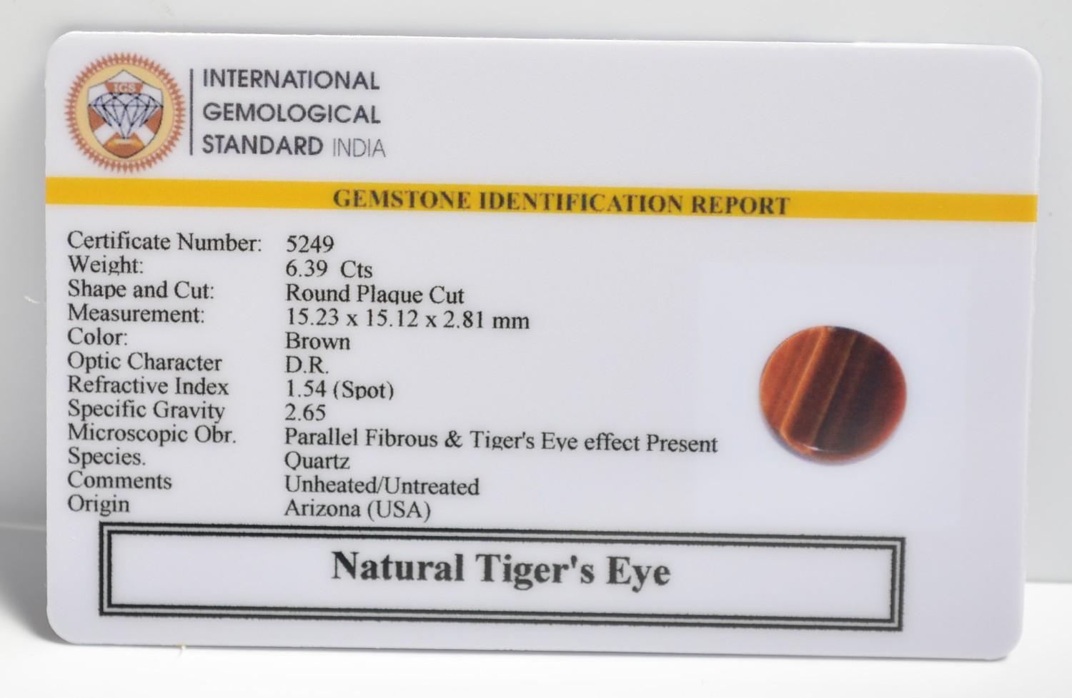 TGRG136 2 1 TIGER'S EYE 6.39 Ct.